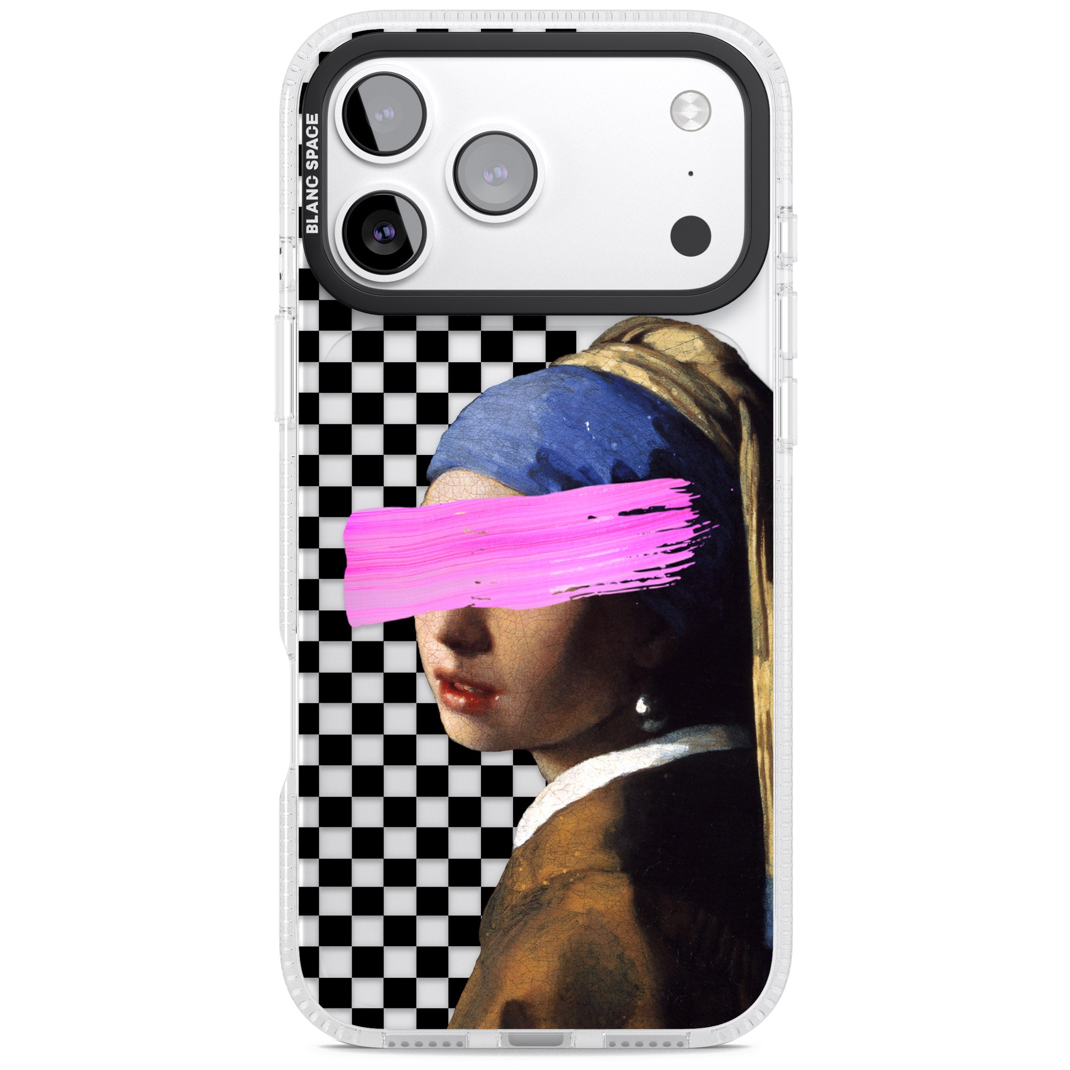 Abstract Pearl Girl iPhone 17 Pro Impact Air Clear Phone Case