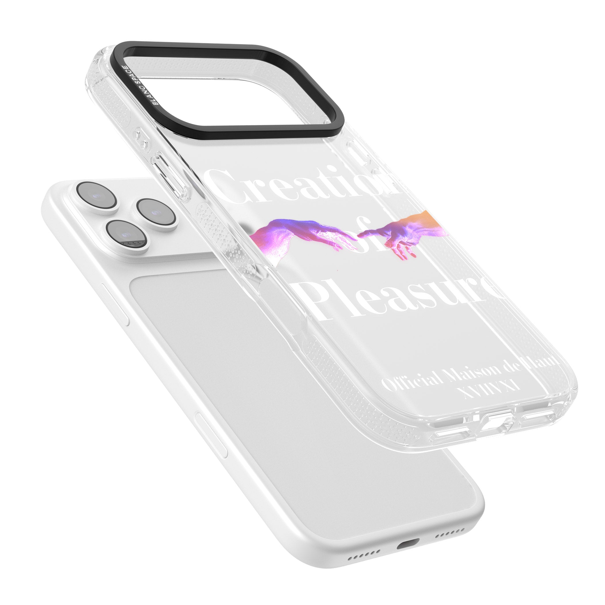 Creation Of Pleasure iPhone 17 Pro Impact Air Clear Phone Case Colours