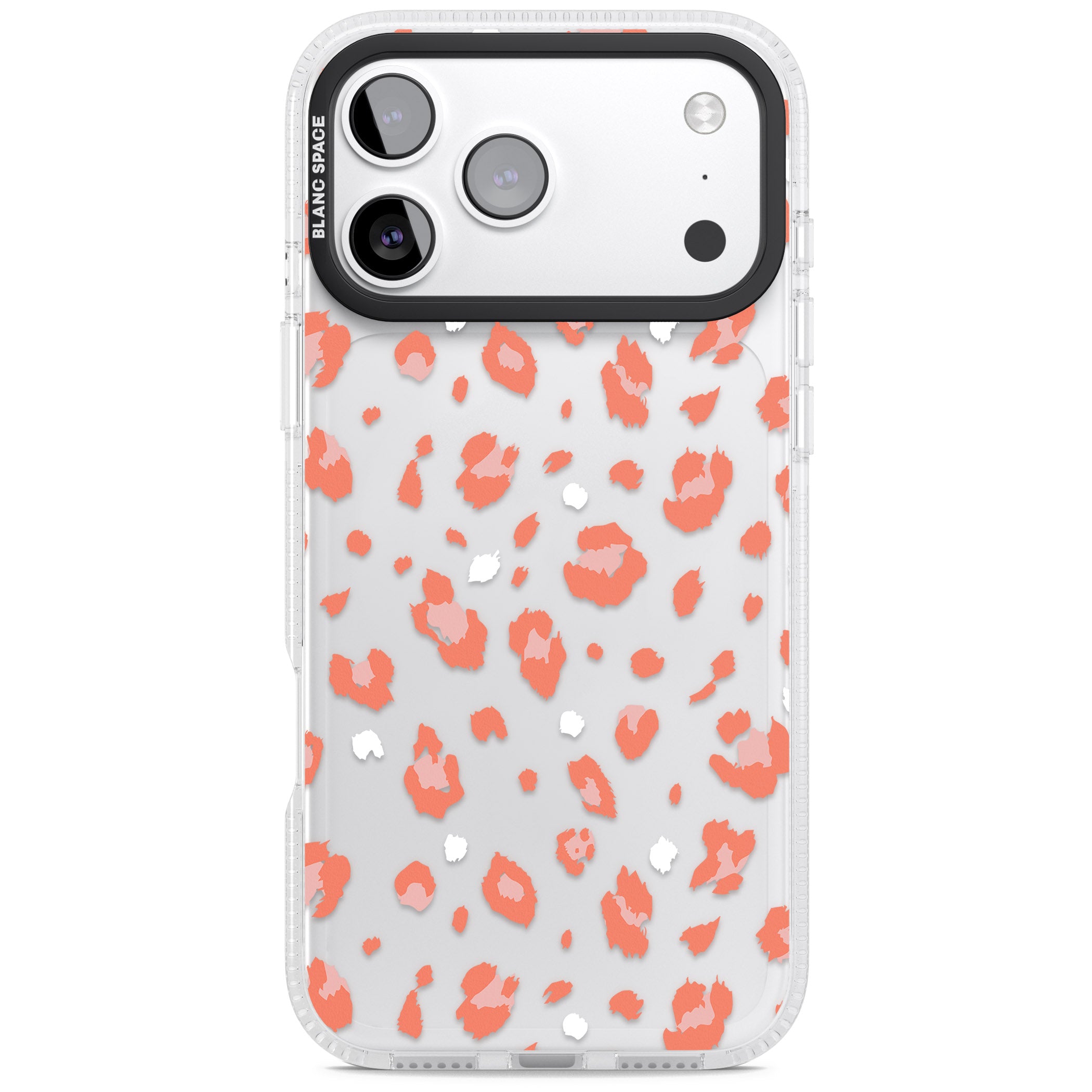 Two Colour Jaguar Transparent Animal Print iPhone 17 Pro Impact Air Clear Phone Case