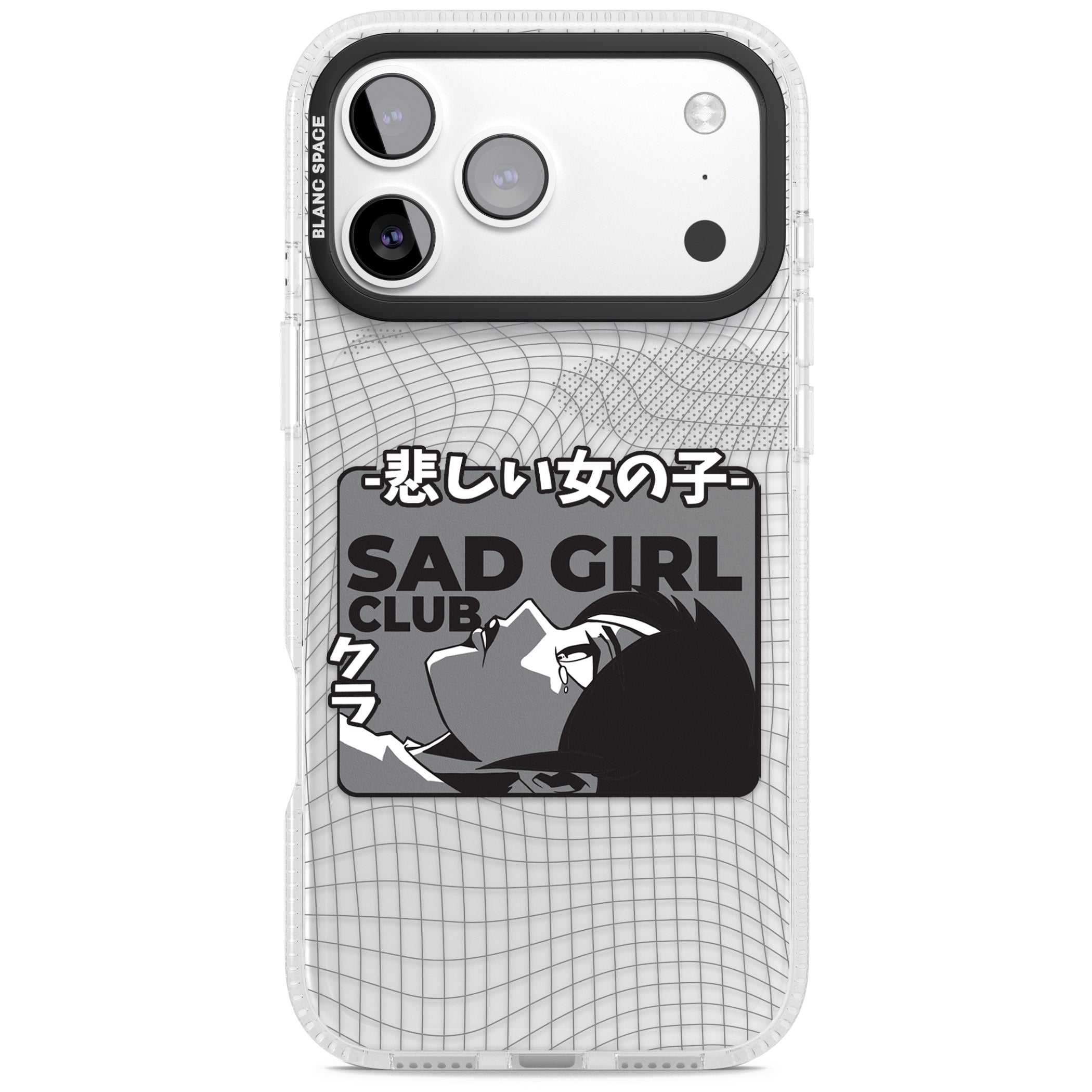 Sad Girl Club iPhone 17 Pro Impact Air Clear Phone Case