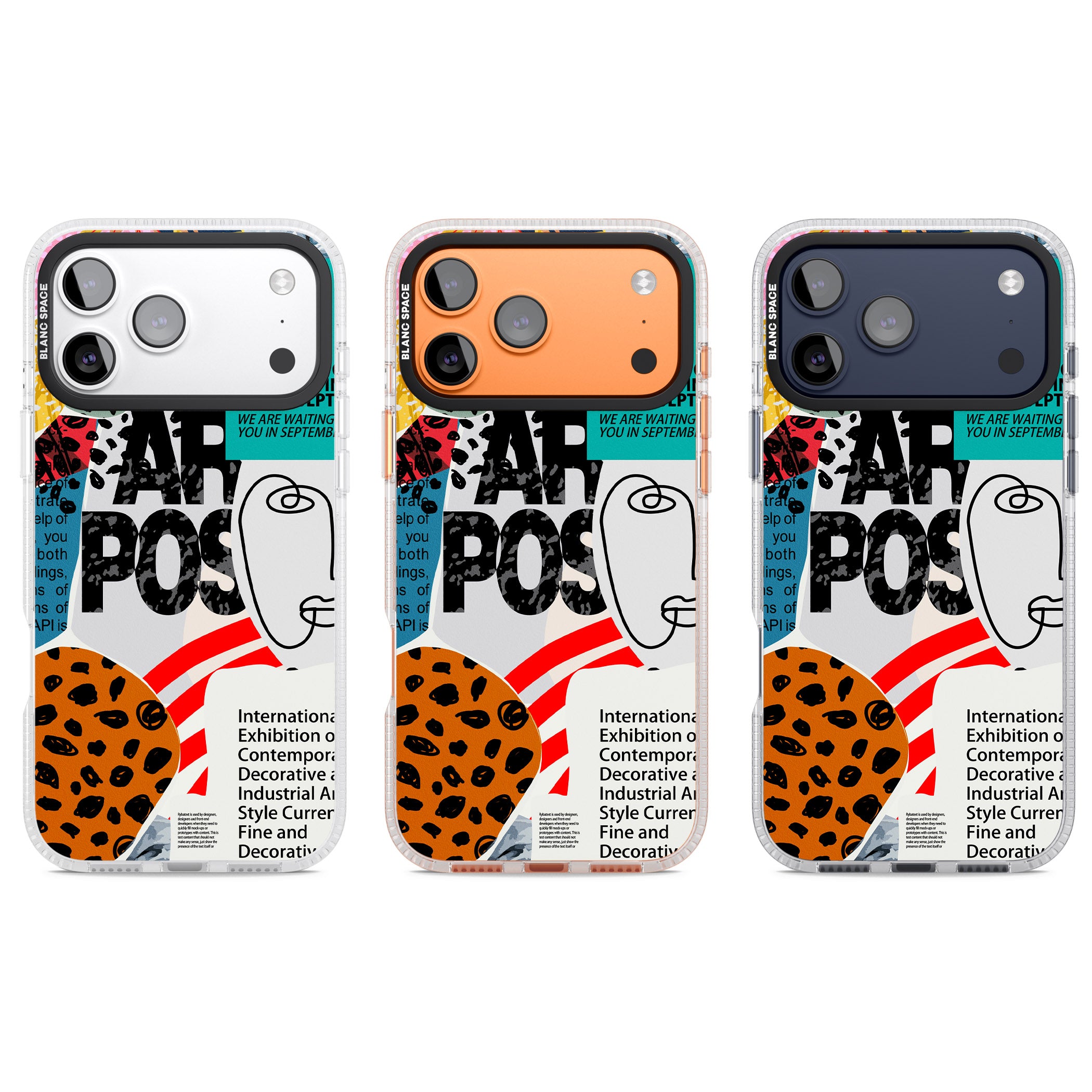 Abstract Art Poster iPhone 17 Pro Impact Air Clear Phone Case APT Impact Protection