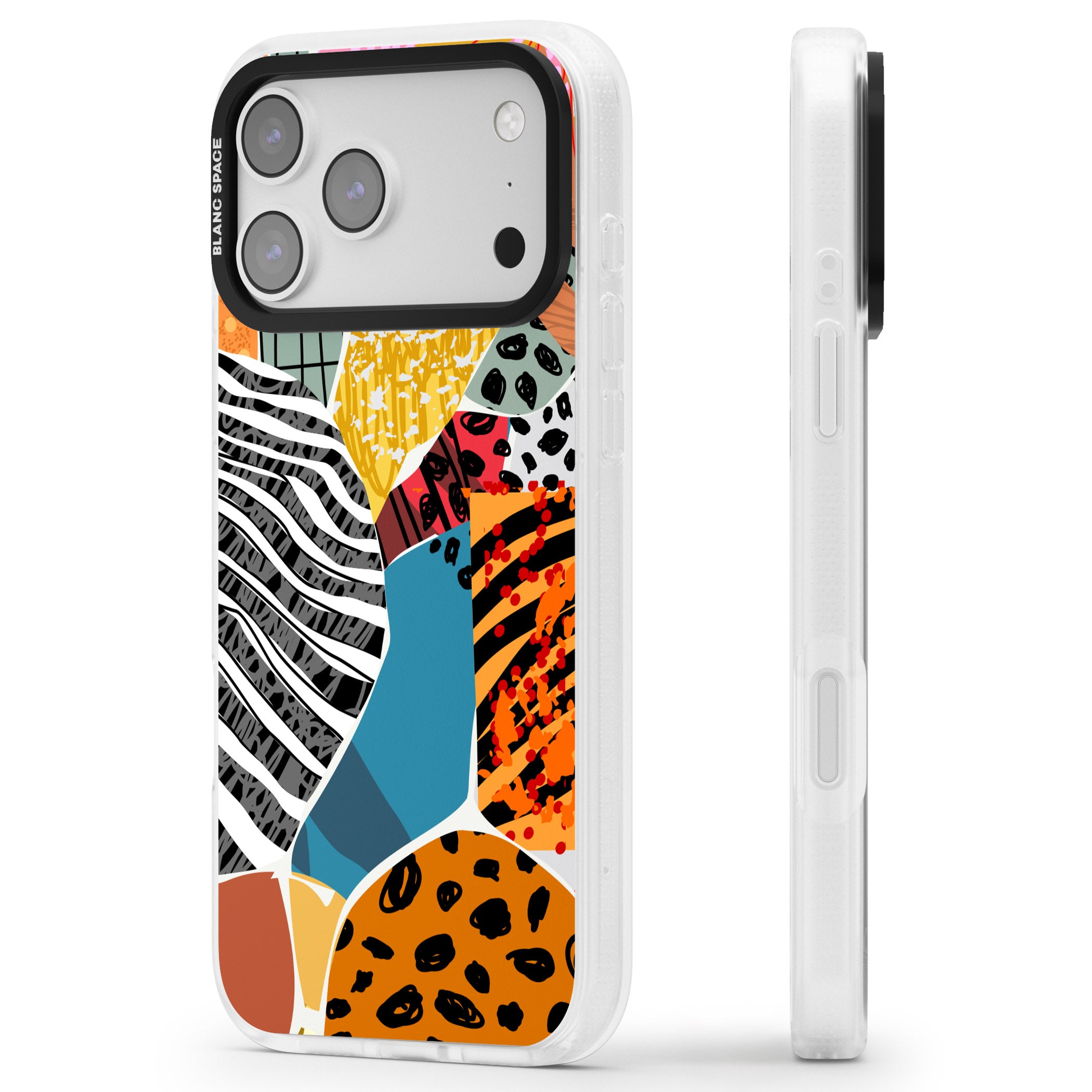 Print Passion iPhone 17 Pro Impact Air Clear Phone Case Side Profile