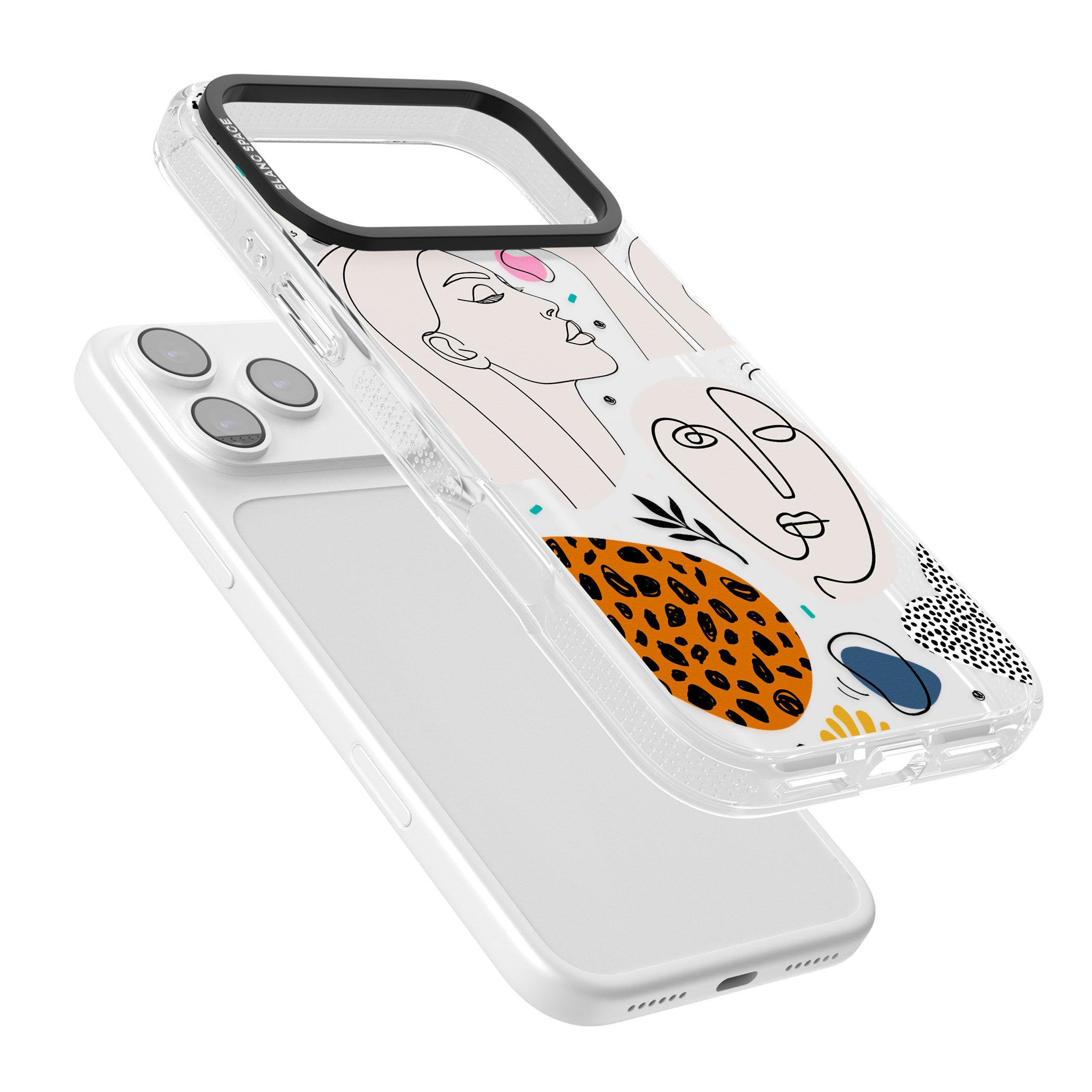 Artistic Expression Scrapbook iPhone 17 Pro Impact Air Clear Phone Case Colours