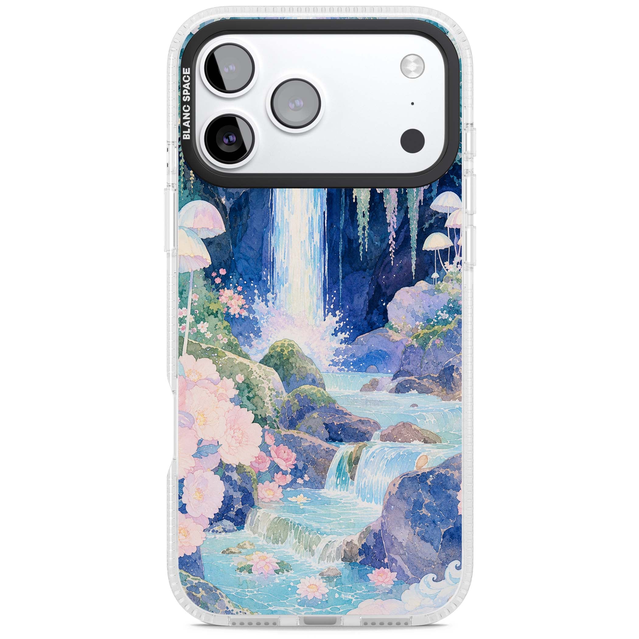 Mystic Waterfall art iPhone case | Clear Case Impact Air case for iPhone 17 Pro, iPhone 17 Pro Max
