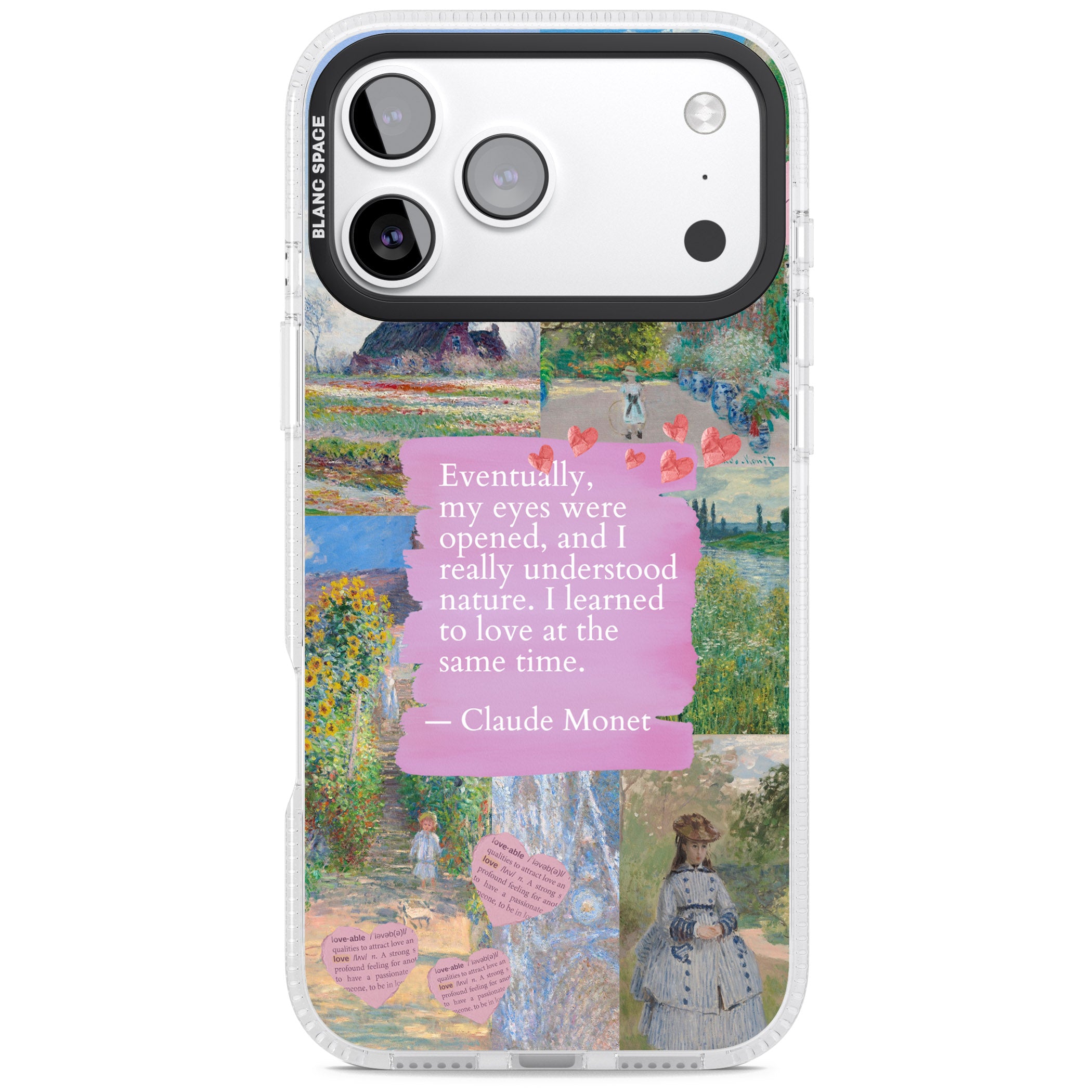 Monet 'Eyes Were Opened' Collage iPhone 17 Pro Impact Air Clear Phone Case