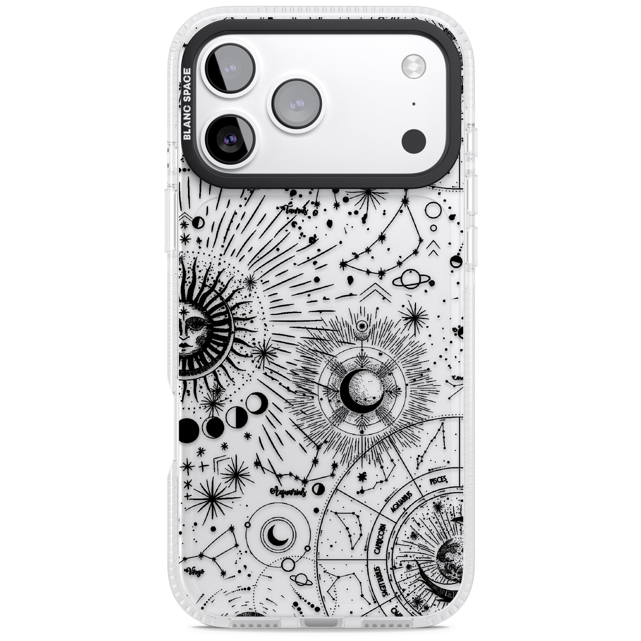 Celestial Chart iPhone 17 Pro Impact Air Clear Phone Case