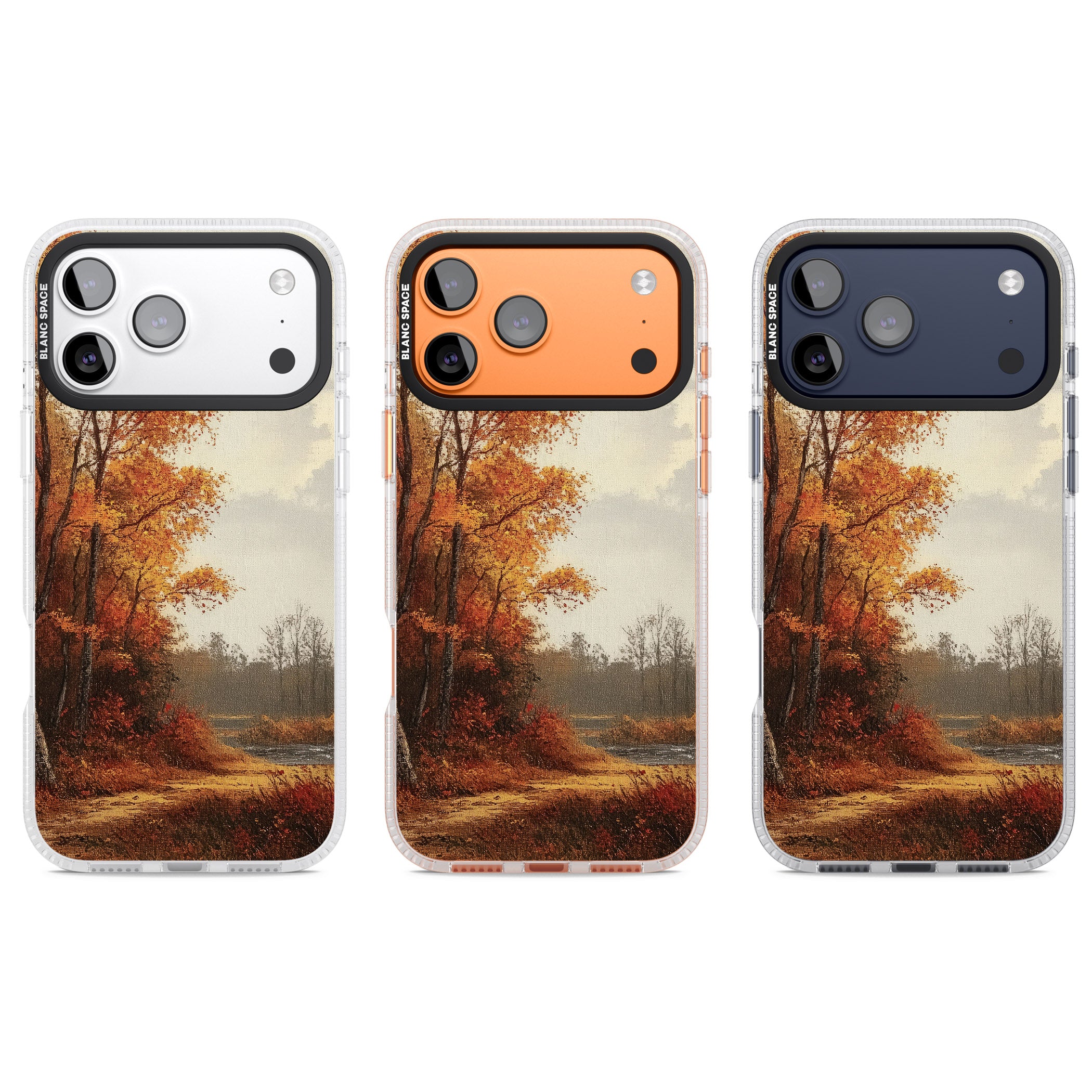 Vintage Autumn Oil Painting iPhone 17 Pro Impact Air Clear Phone Case APT Impact Protection