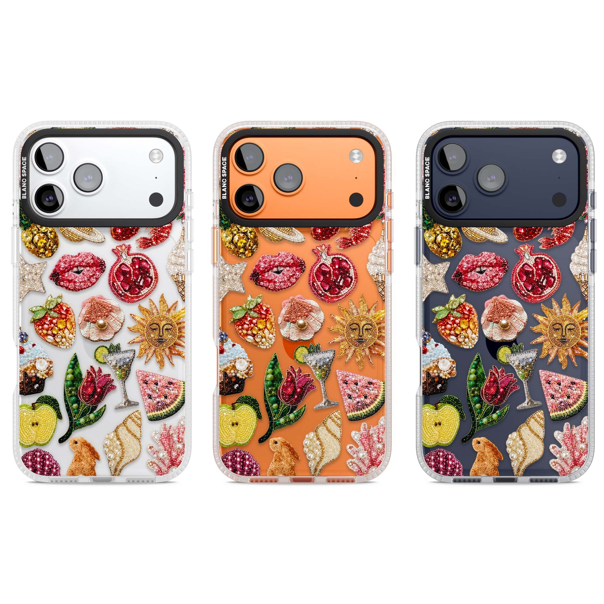 Beaded Riviera coquette iPhone case | Clear Case Impact Air case for iPhone 17 Pro, iPhone 17 Pro Max