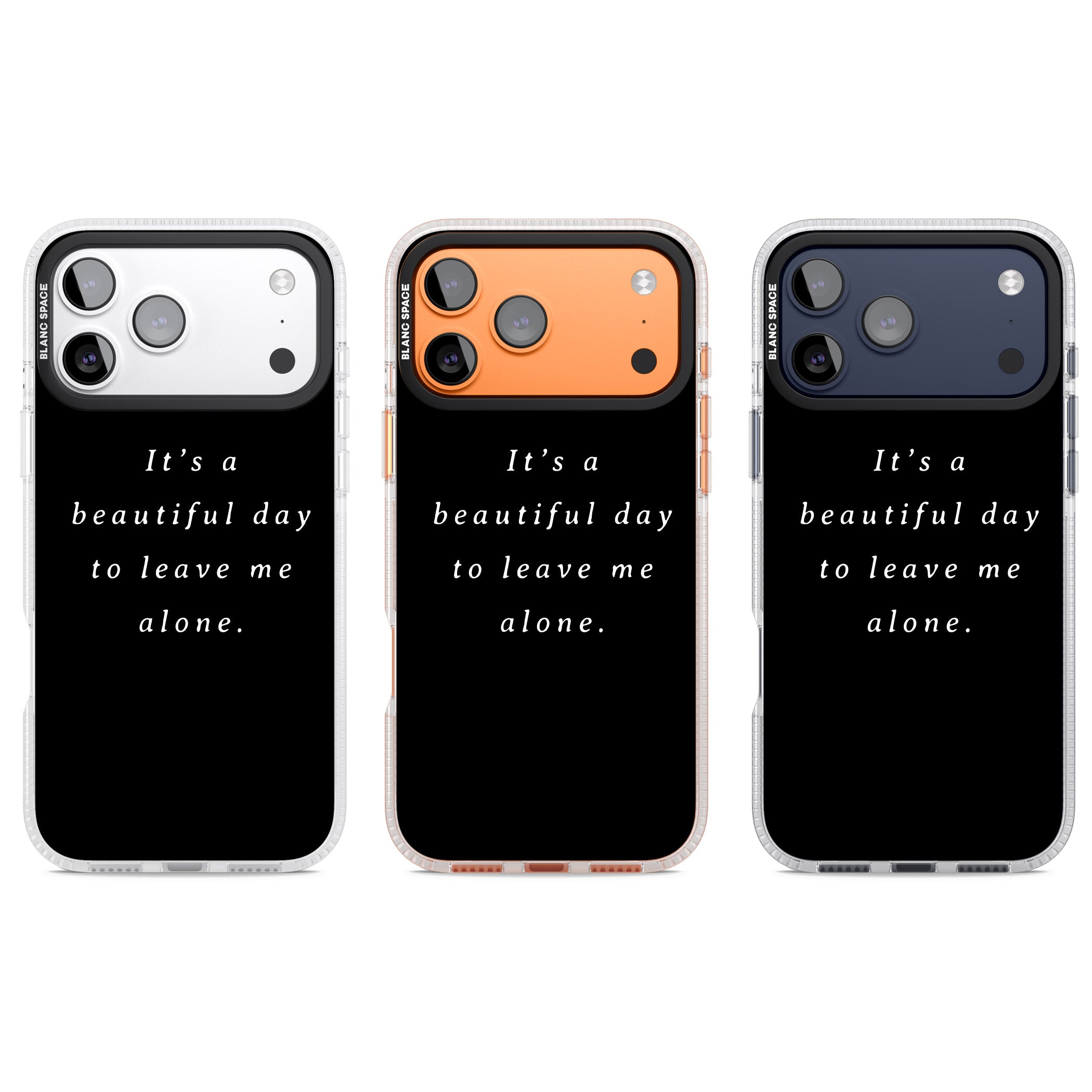 Beautiful Day Quote iPhone 17 Pro Impact Air Clear Phone Case APT Impact Protection