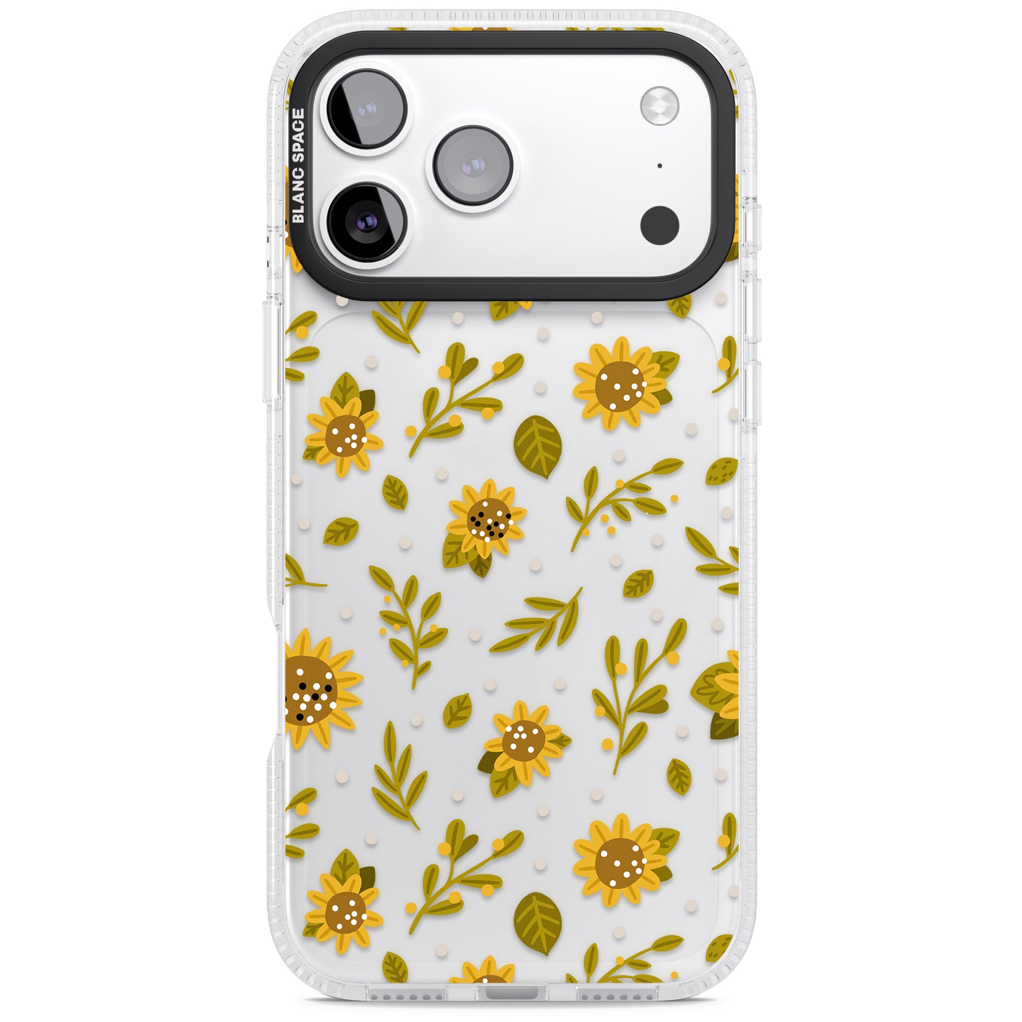 Bees & Sunflowers iPhone 17 Pro Impact Air Clear Phone Case