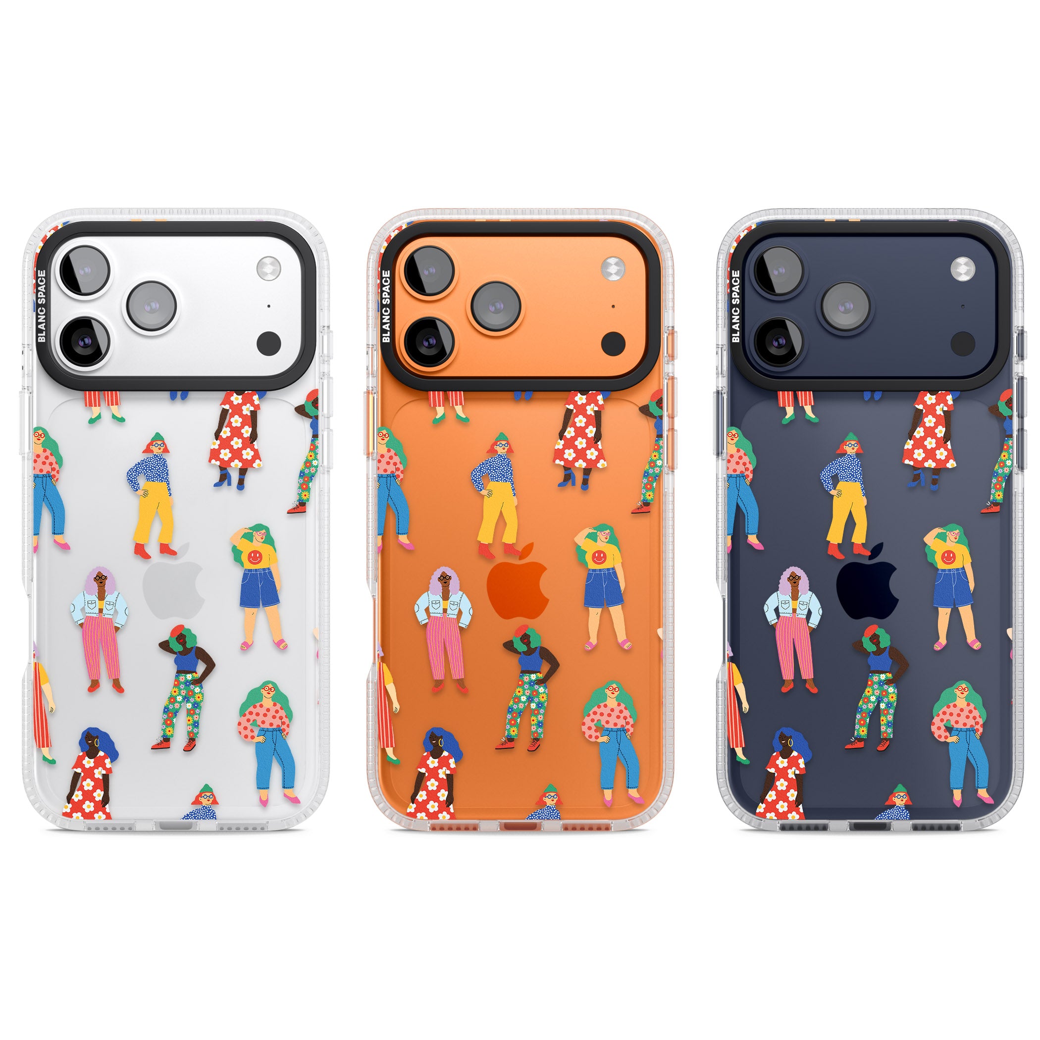 Girls Pattern iPhone 17 Pro Impact Air Clear Phone Case APT Impact Protection