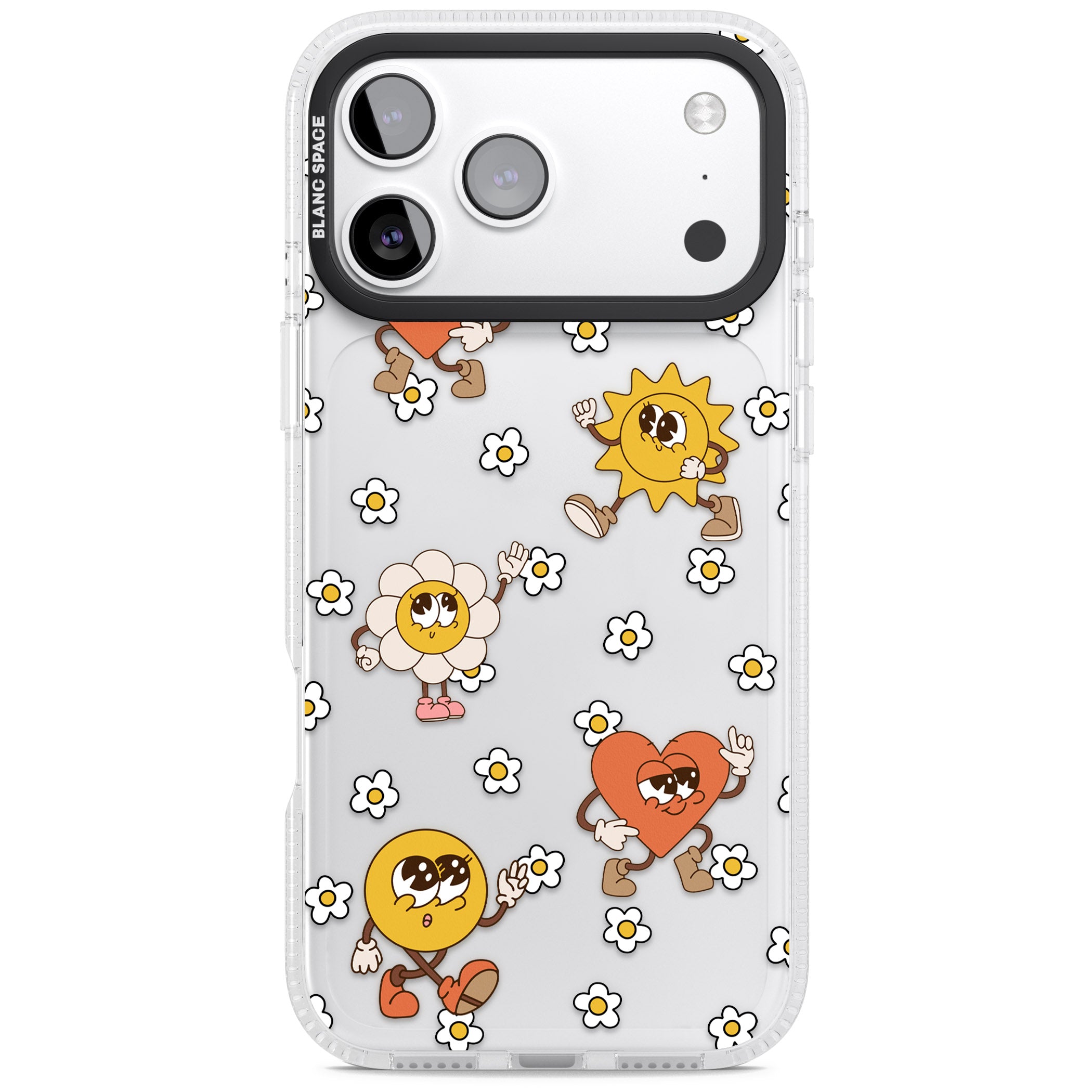 Daisies & Friends iPhone 17 Pro Impact Air Clear Phone Case