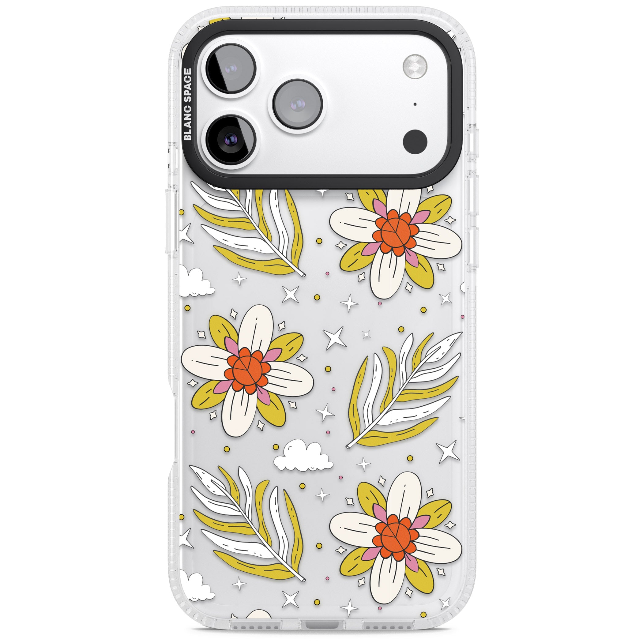 Boho Celestial Floral Dream iPhone 17 Pro Impact Air Clear Phone Case