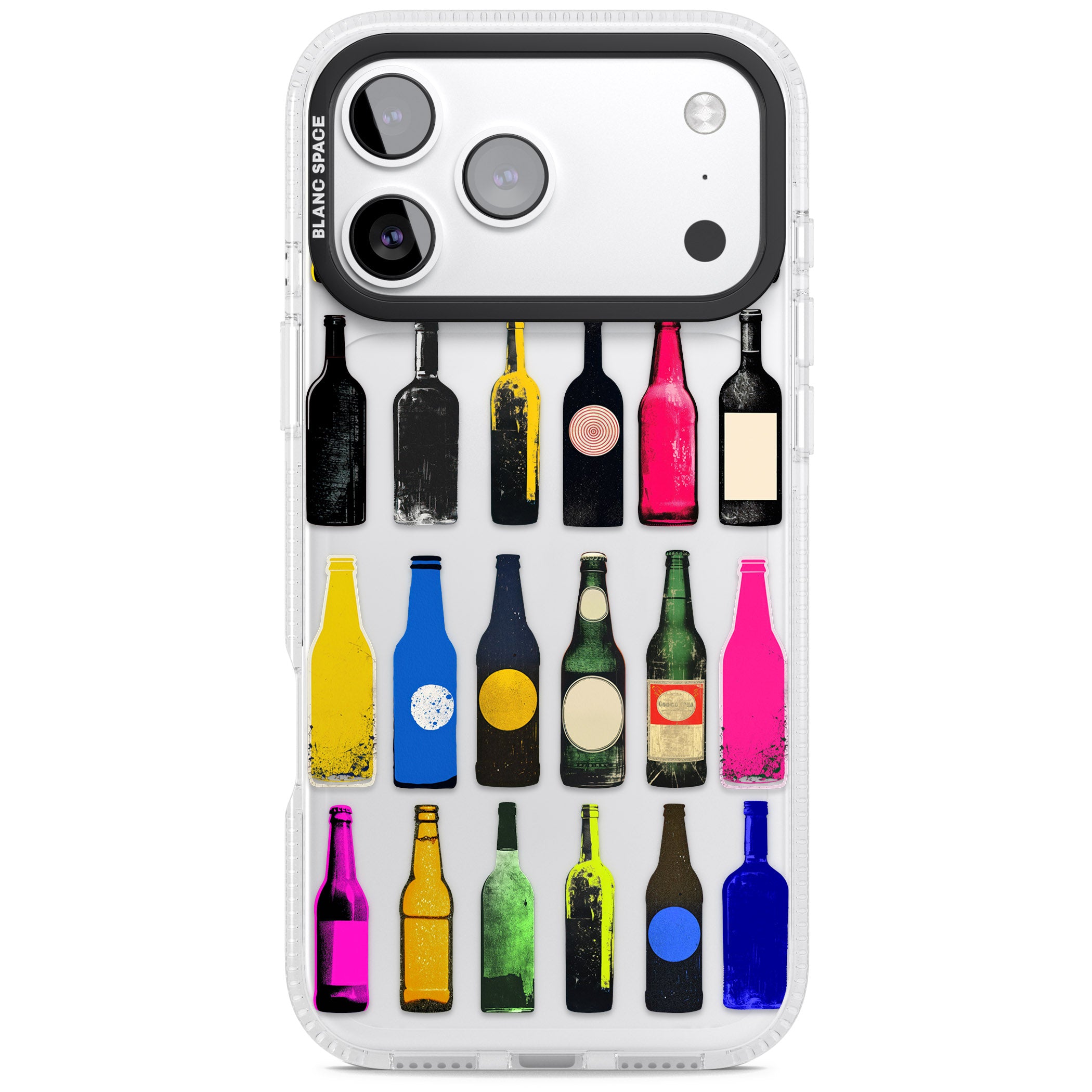 Glass Bottles iPhone 17 Pro Impact Air Clear Phone Case