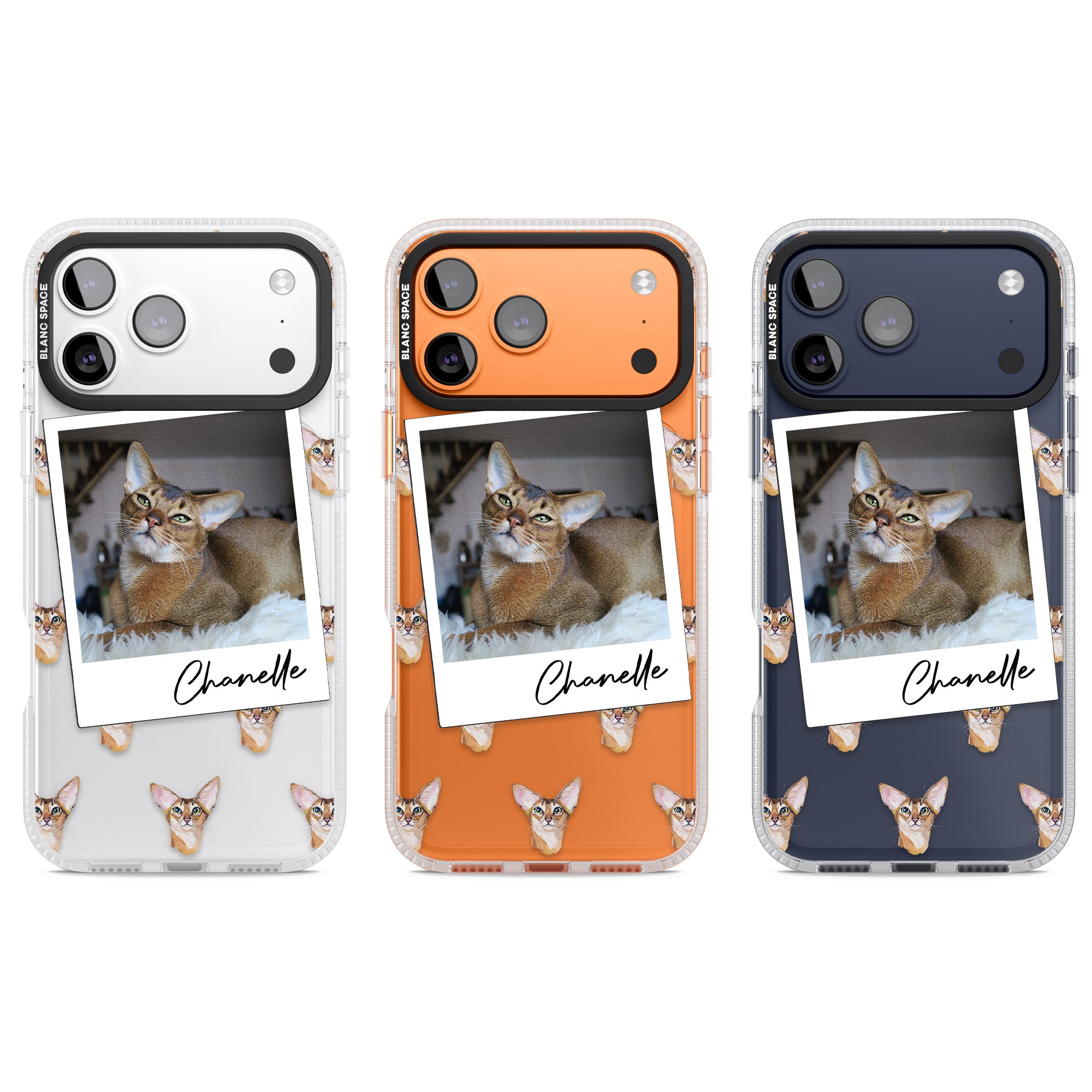 Personalised Abyssinian Cat Photo iPhone 17 Pro Impact Air Clear Phone Case APT Impact Protection