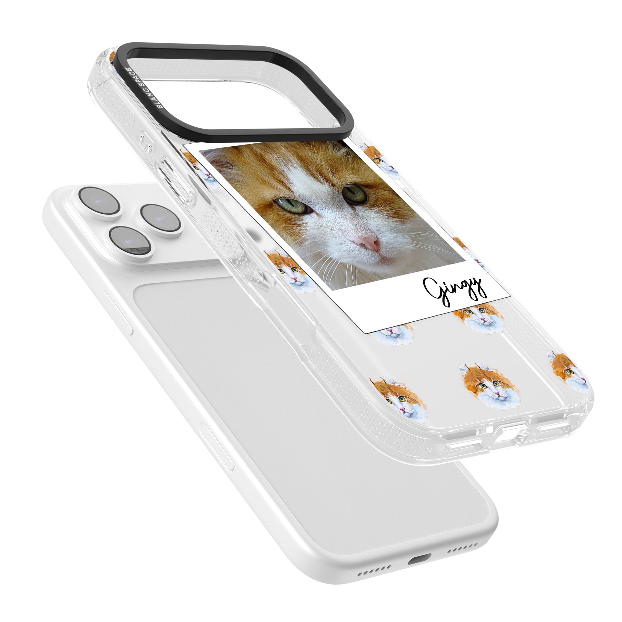 Personalised American Curl Photo iPhone 17 Pro Impact Air Clear Phone Case Colours