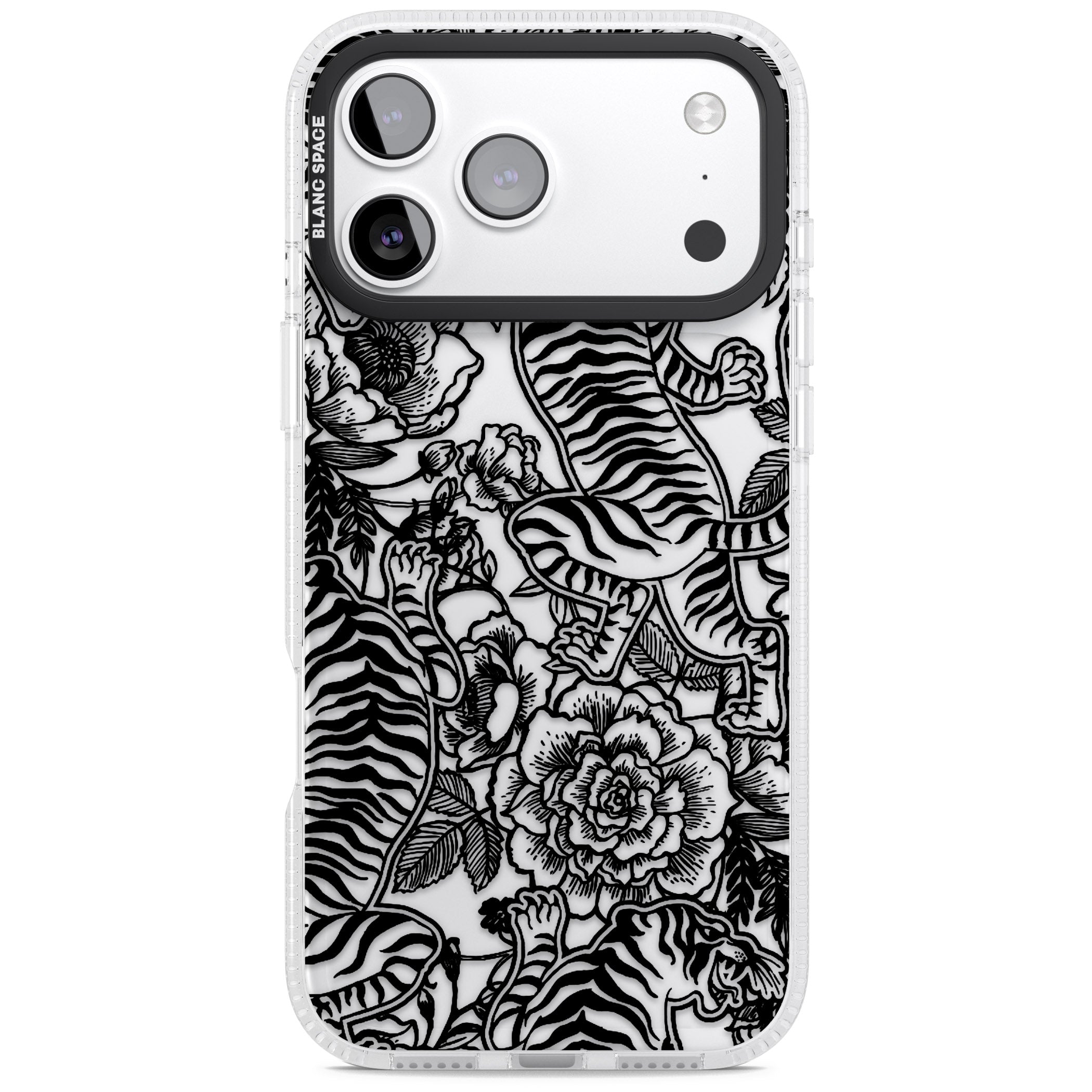 Personalised Chinese Tiger Pattern iPhone 17 Pro Impact Air Clear Phone Case