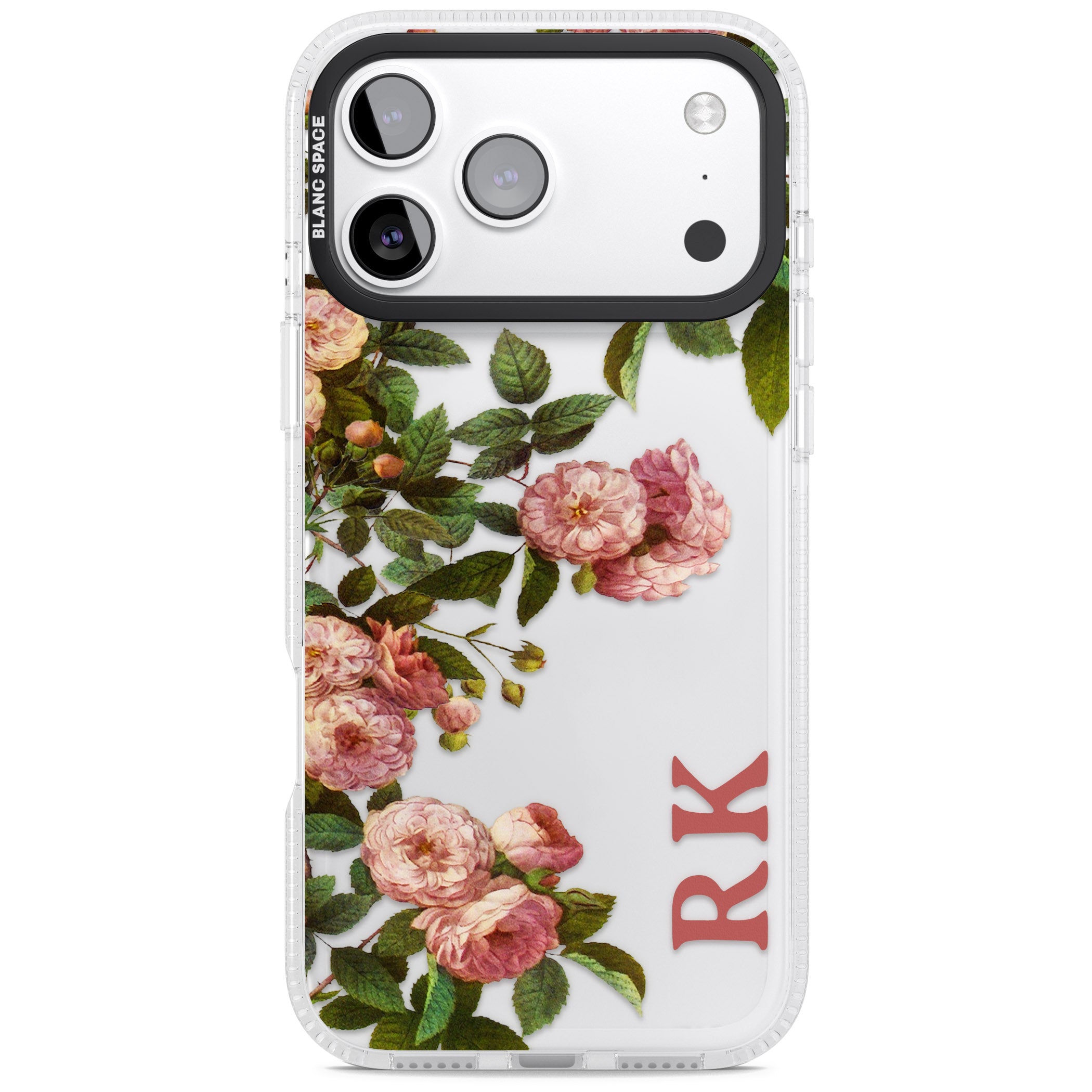 Personalised Vintage Floral Garden iPhone 17 Pro Impact Air Clear Phone Case