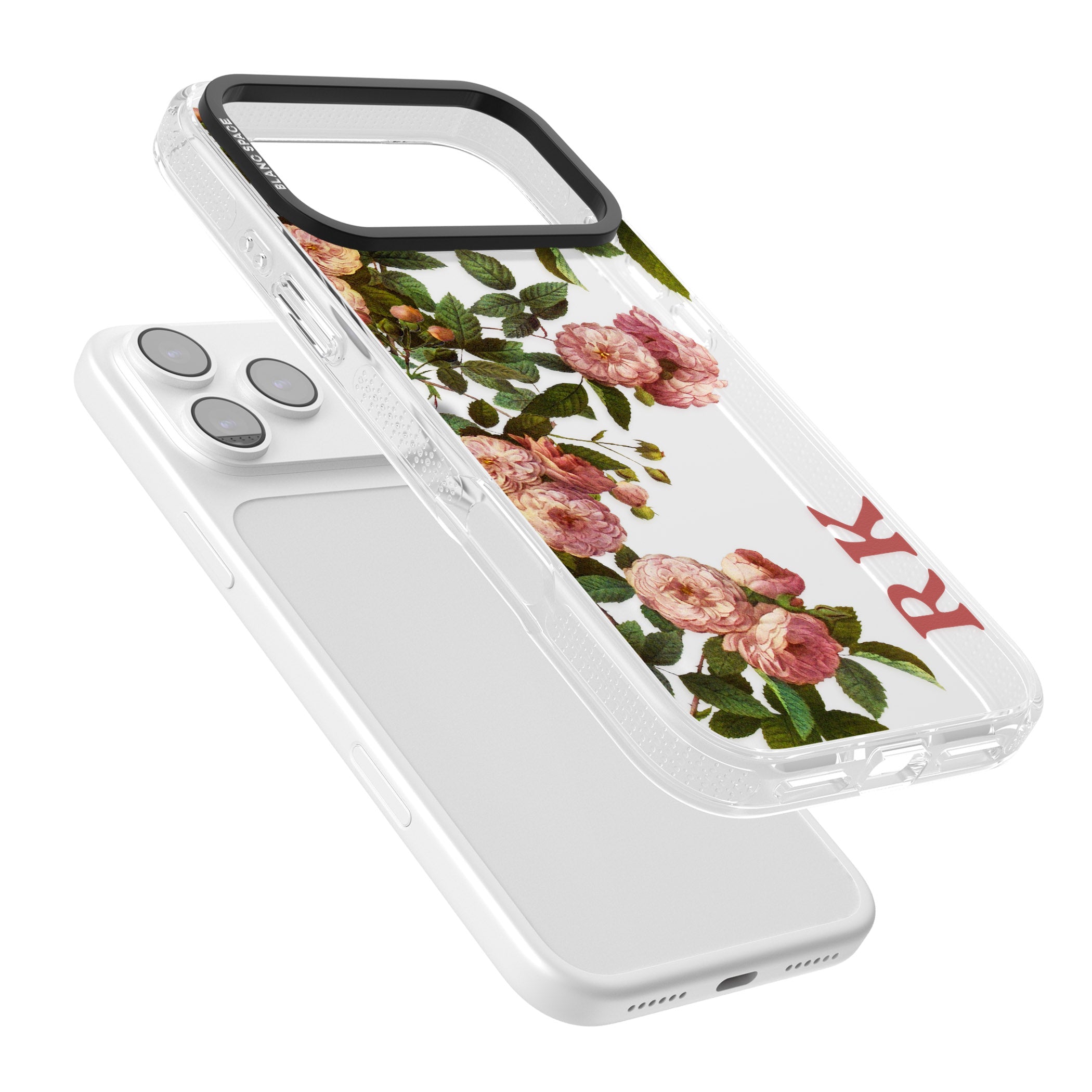 Personalised Vintage Floral Garden iPhone 17 Pro Impact Air Clear Phone Case Colours