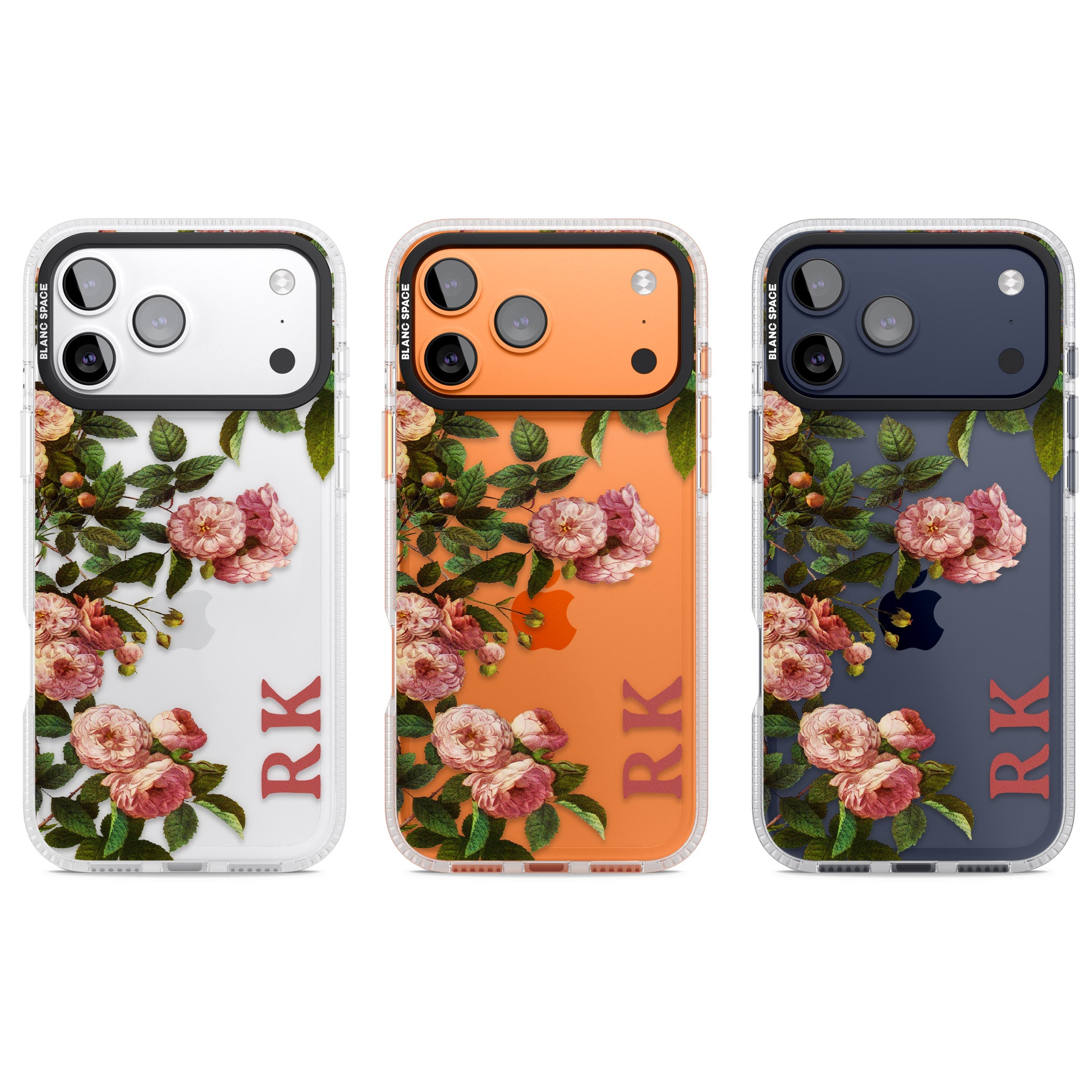 Personalised Vintage Floral Garden iPhone 17 Pro Impact Air Clear Phone Case APT Impact Protection