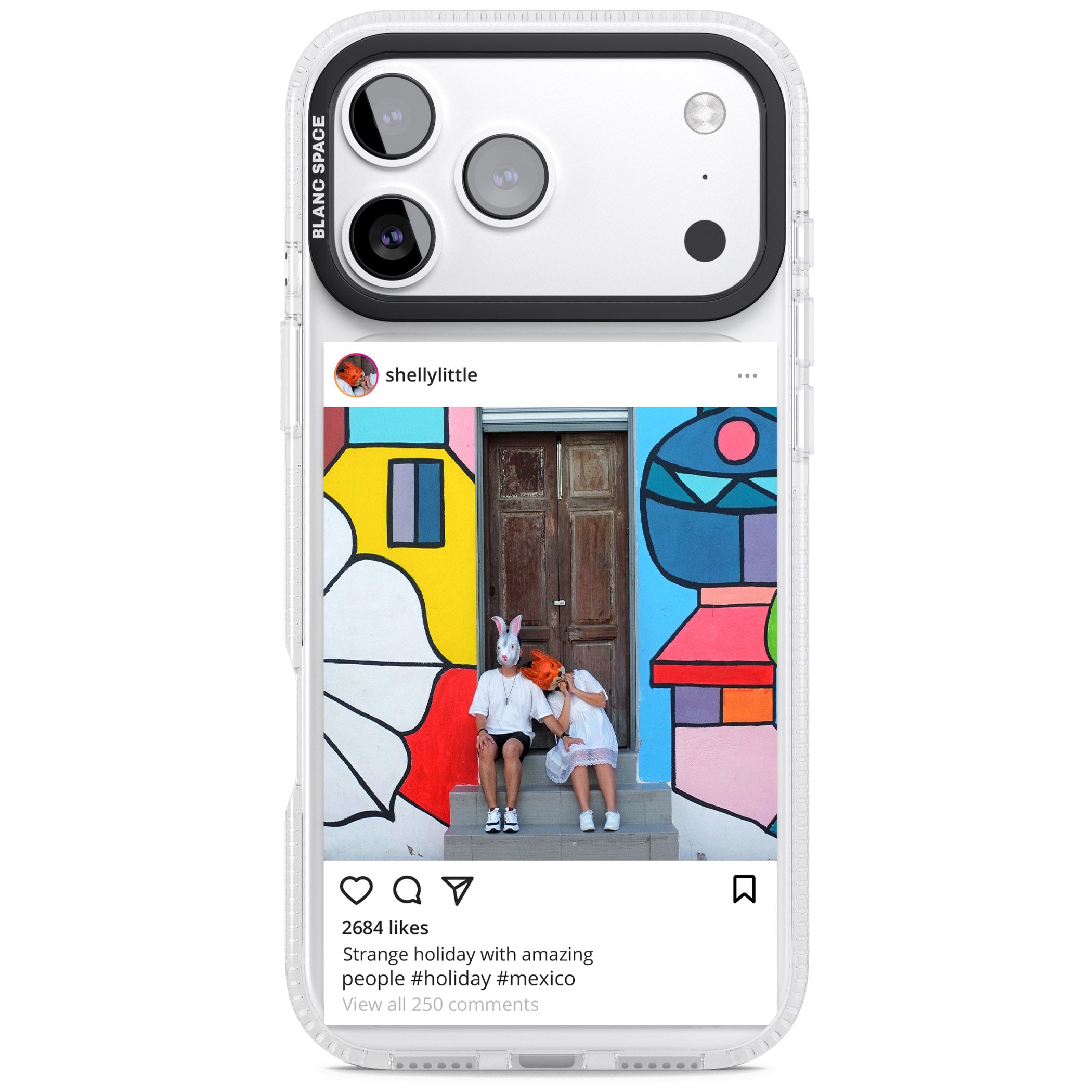Personalised Instagram iPhone 17 Pro Impact Air Clear Phone Case