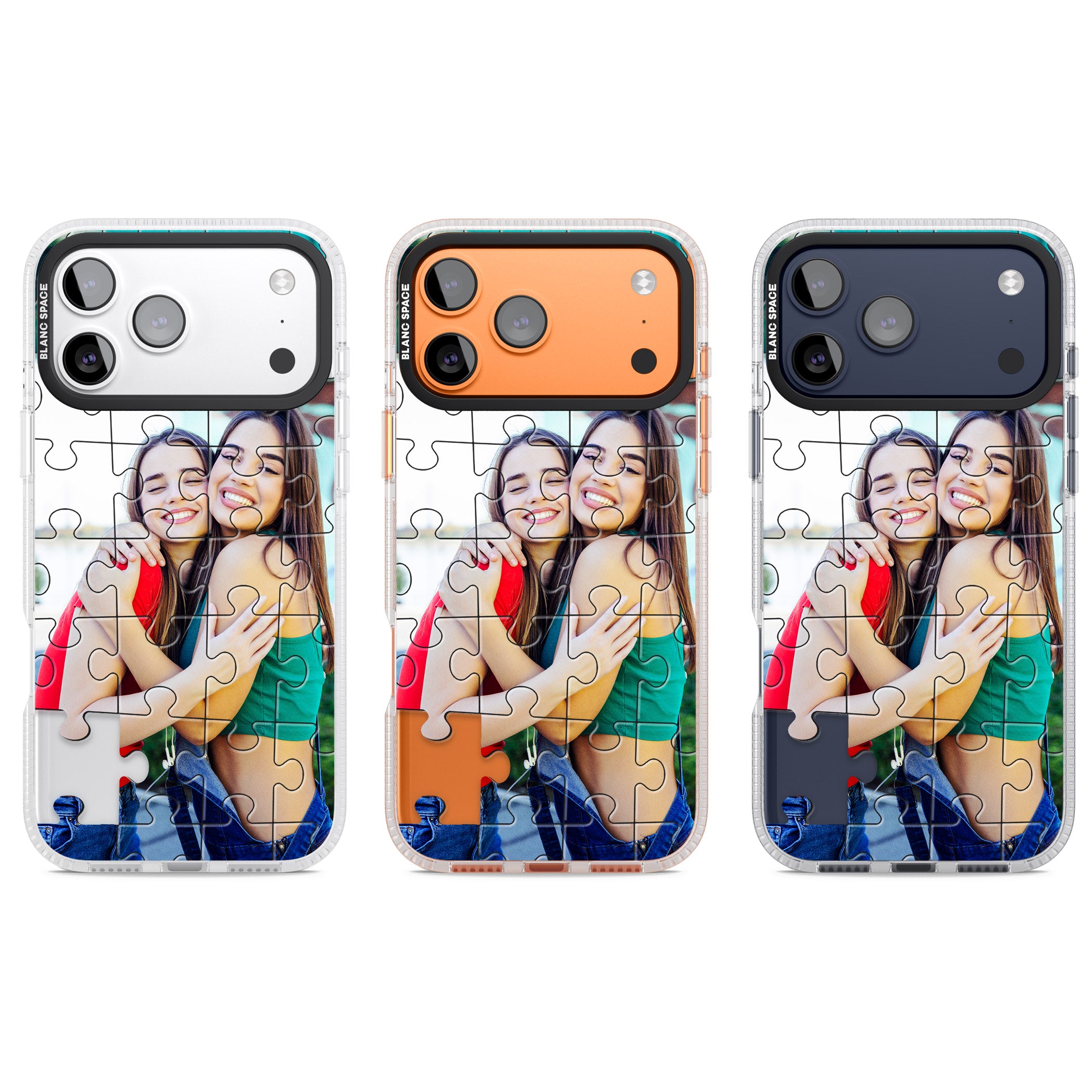 Personalised Jigsaw Puzzle Photo iPhone 17 Pro Impact Air Clear Phone Case APT Impact Protection