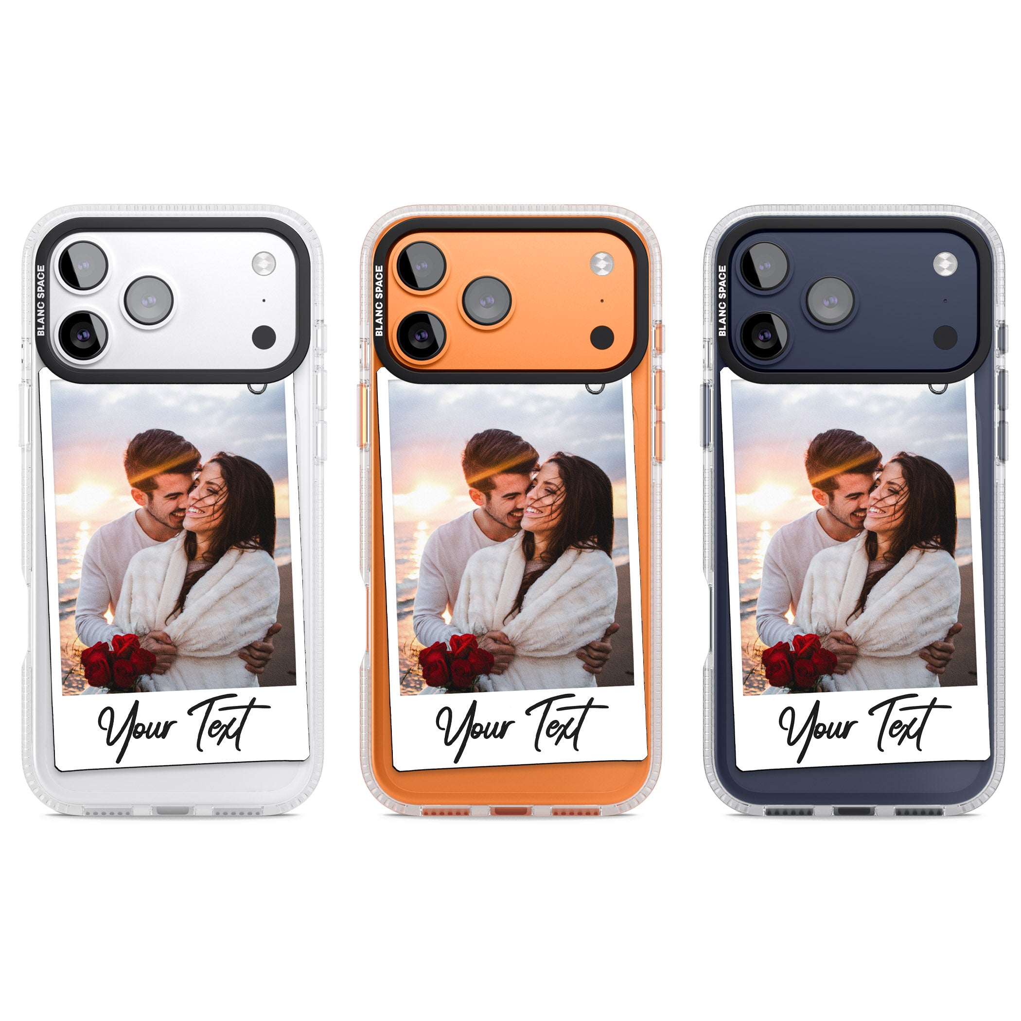 Personalised Instant Camera Photo iPhone 17 Pro Impact Air Clear Phone Case APT Impact Protection