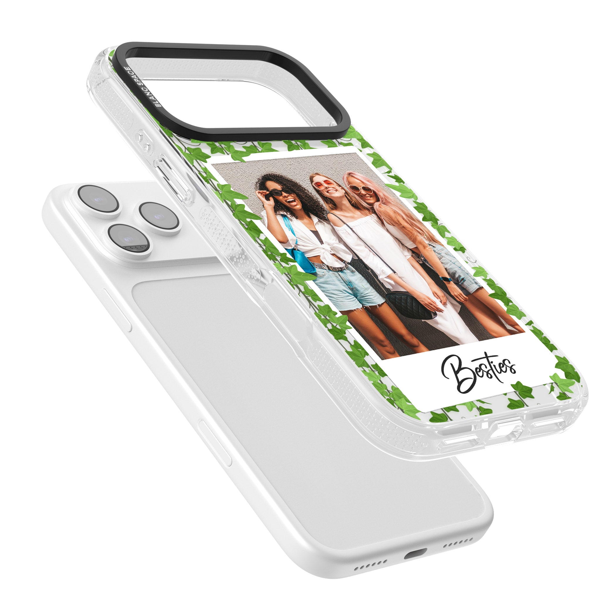 Personalised Ivy Vine Instant Photo iPhone 17 Pro Impact Air Clear Phone Case Colours