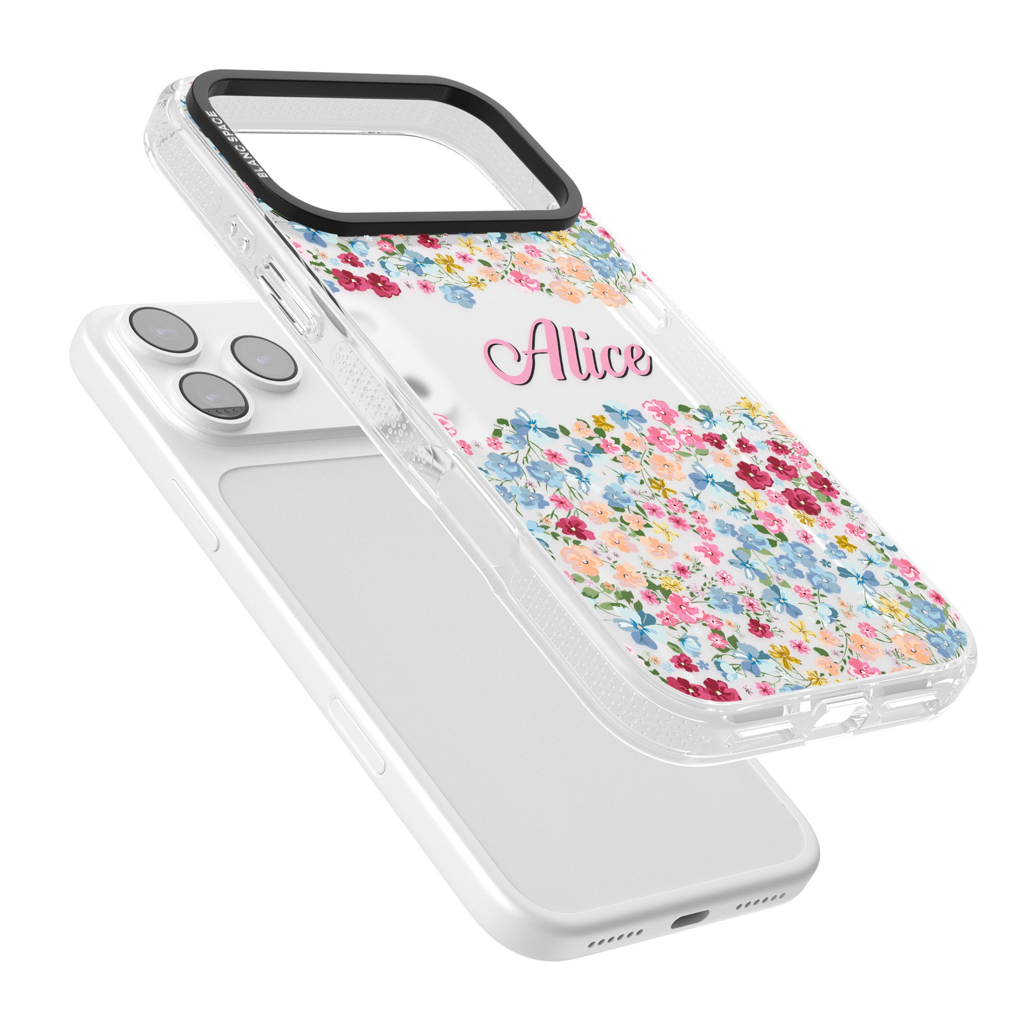 Personalised Venetian Meadow iPhone 17 Pro Impact Air Clear Phone Case Colours