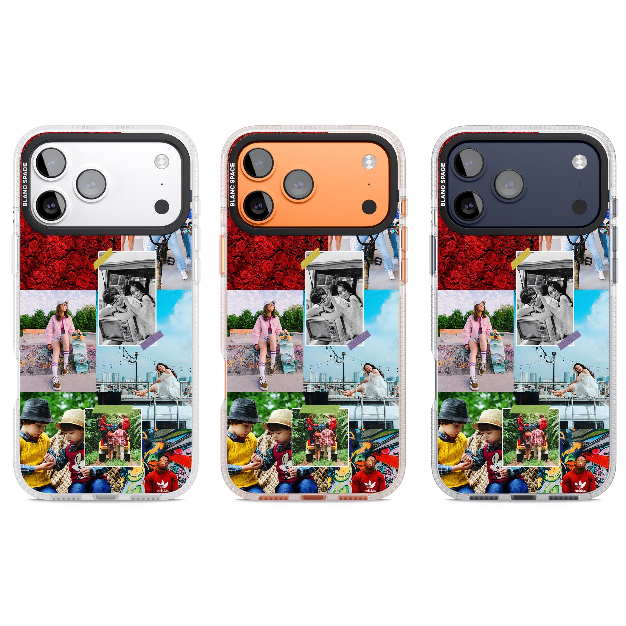 Personalised Photo Collage iPhone 17 Pro Impact Air Clear Phone Case APT Impact Protection