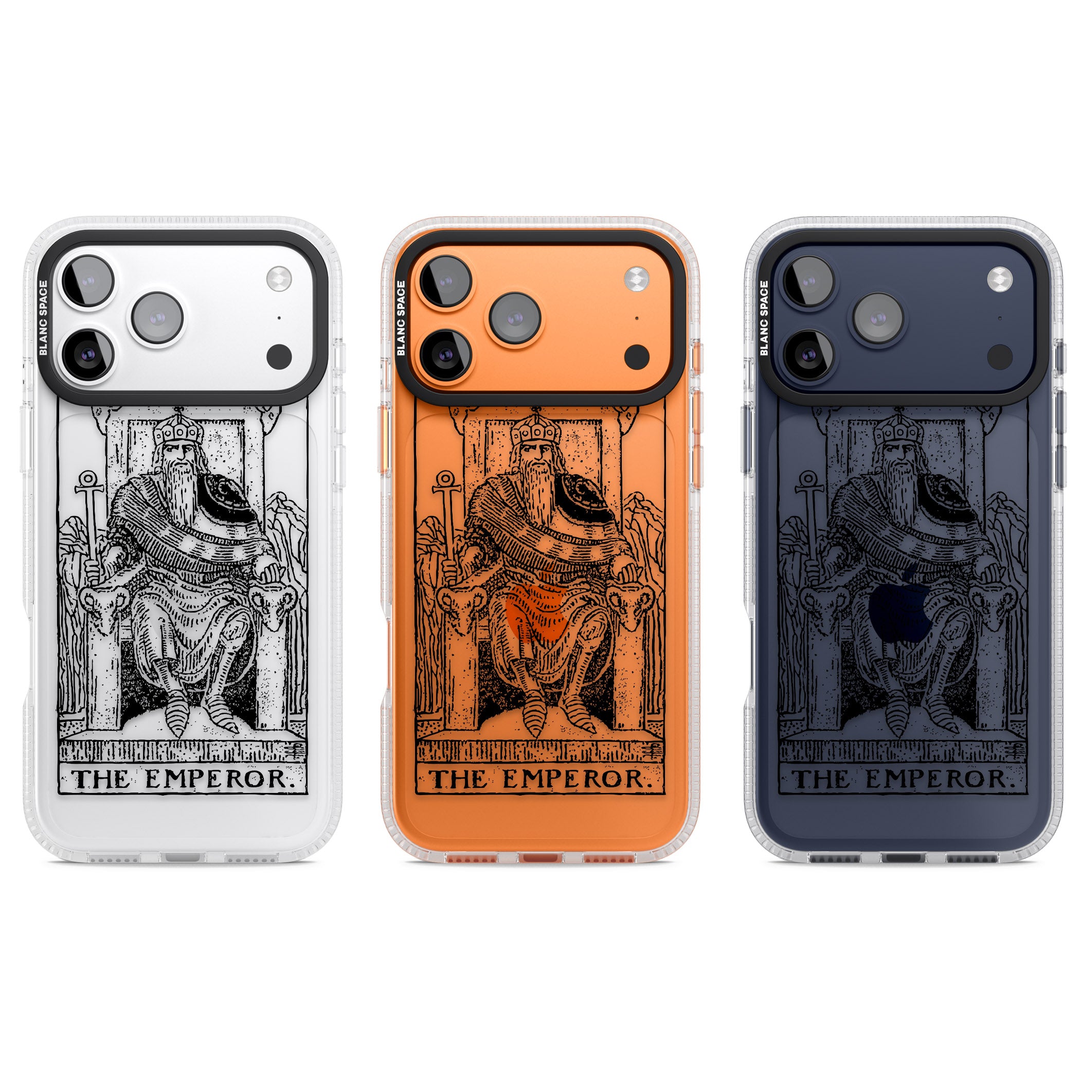 Personalised The Emperor Tarot iPhone 17 Pro Impact Air Clear Phone Case APT Impact Protection