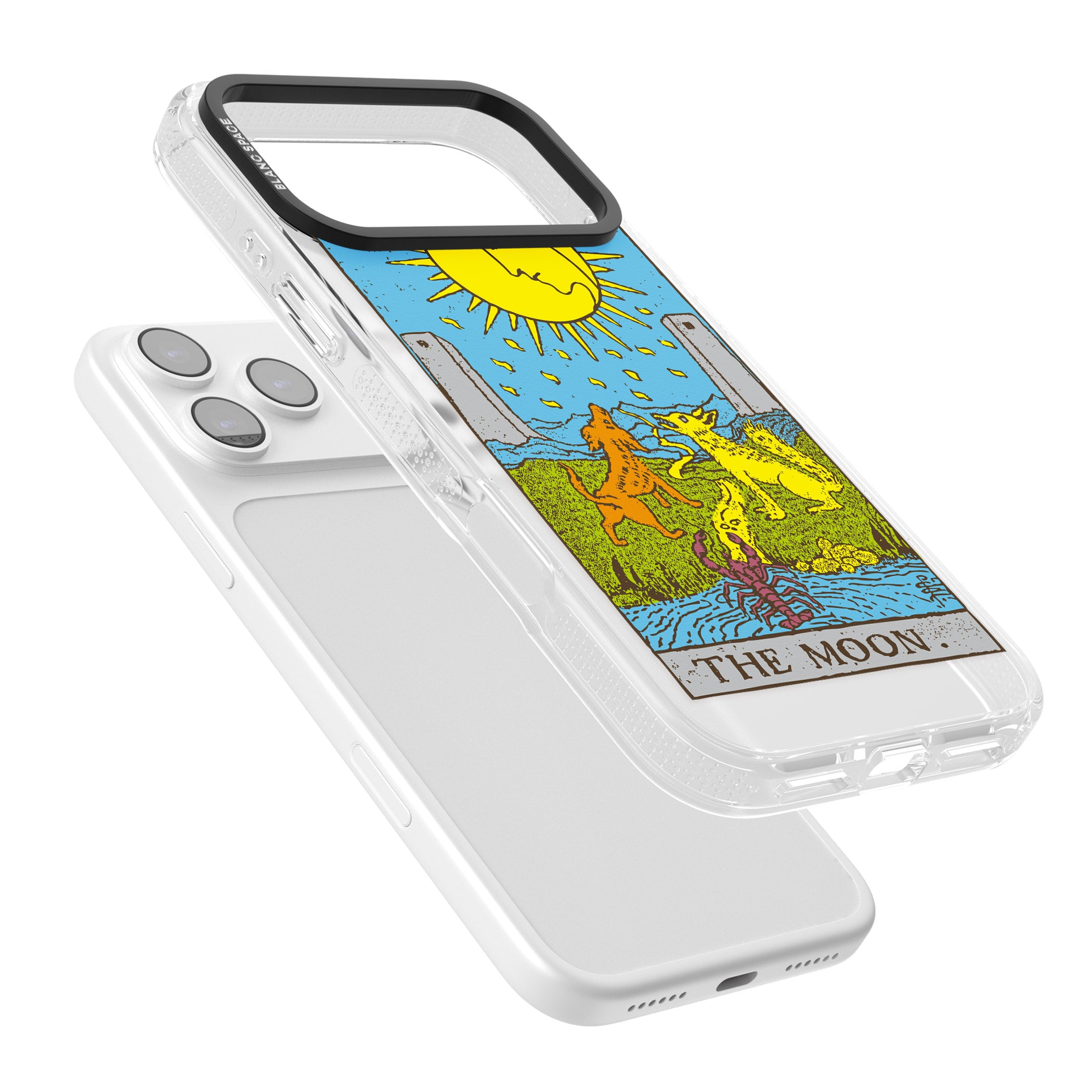 Personalised The Moon Tarot Card (Color) iPhone 17 Pro Impact Air Clear Phone Case Colours