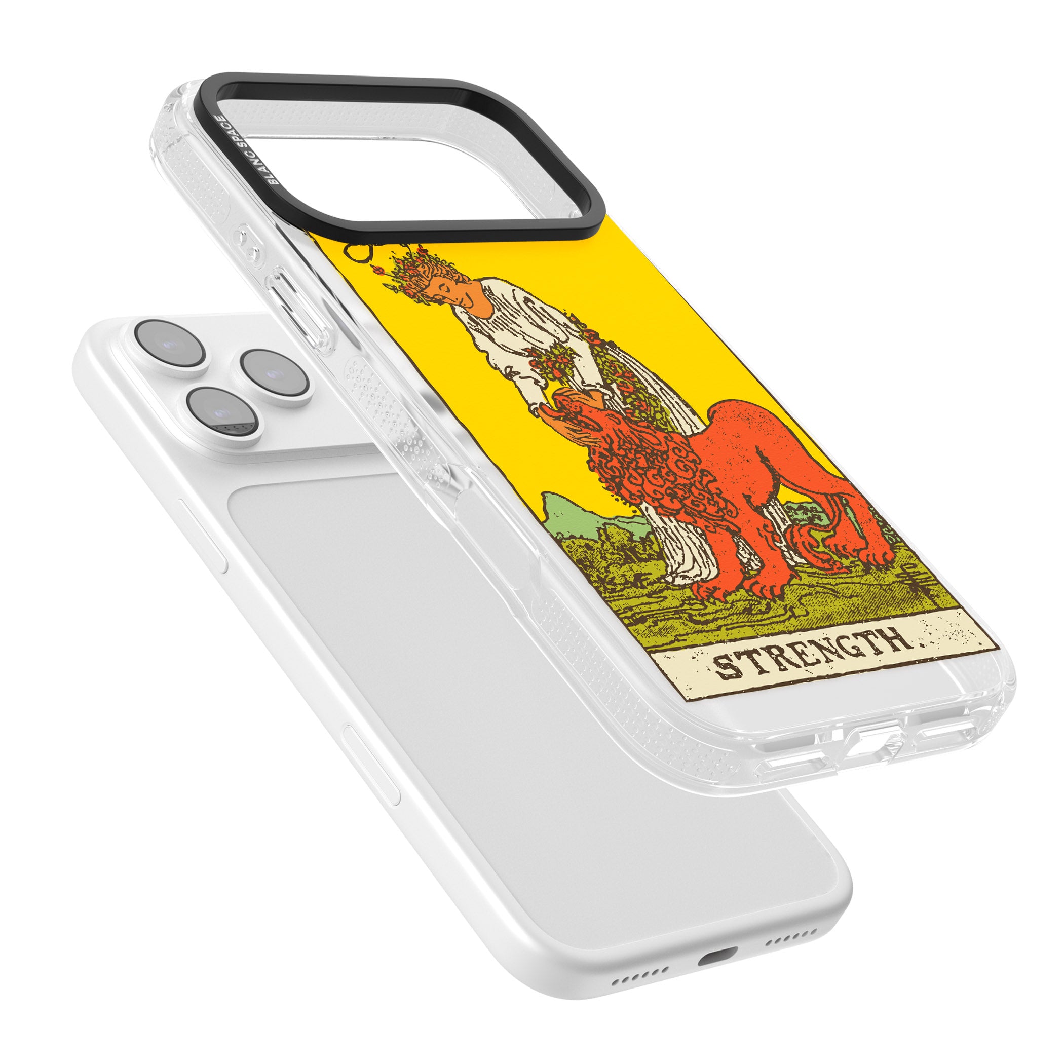 Personalised Strength Tarot Card (Color) iPhone 17 Pro Impact Air Clear Phone Case Colours
