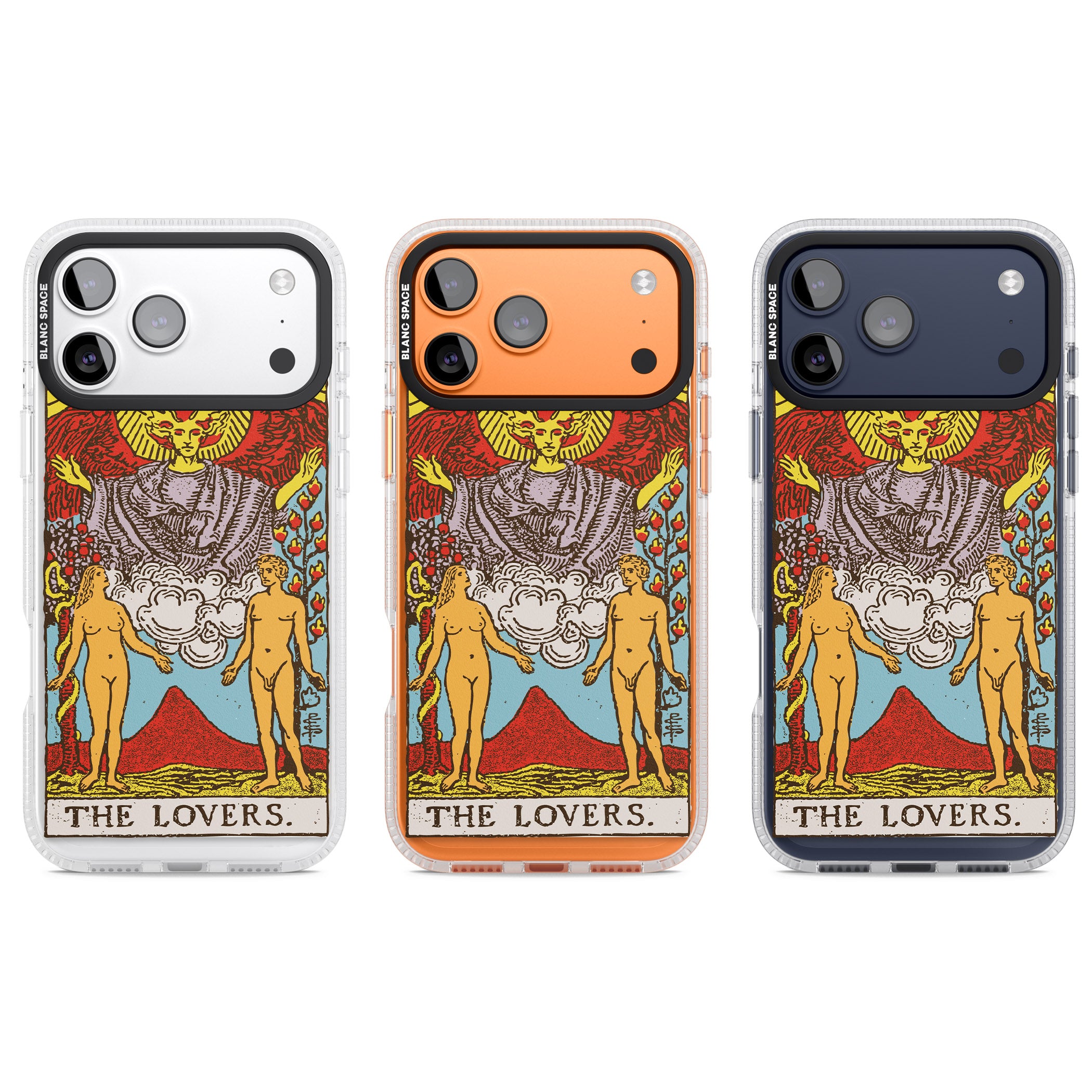 Personalised The Lovers Tarot Card (Color) iPhone 17 Pro Impact Air Clear Phone Case APT Impact Protection