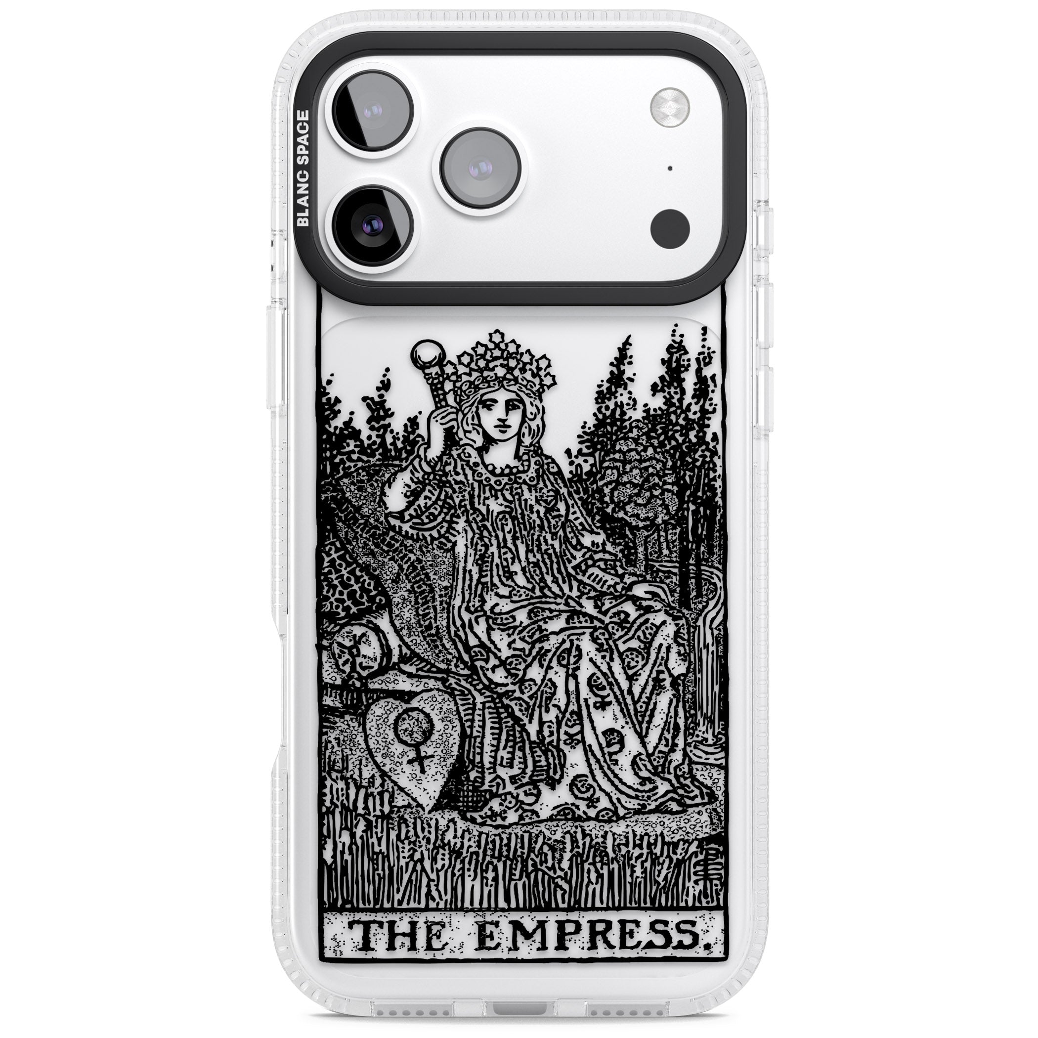 Personalised The Empress Tarot Card (Clear) iPhone 17 Pro Impact Air Clear Phone Case