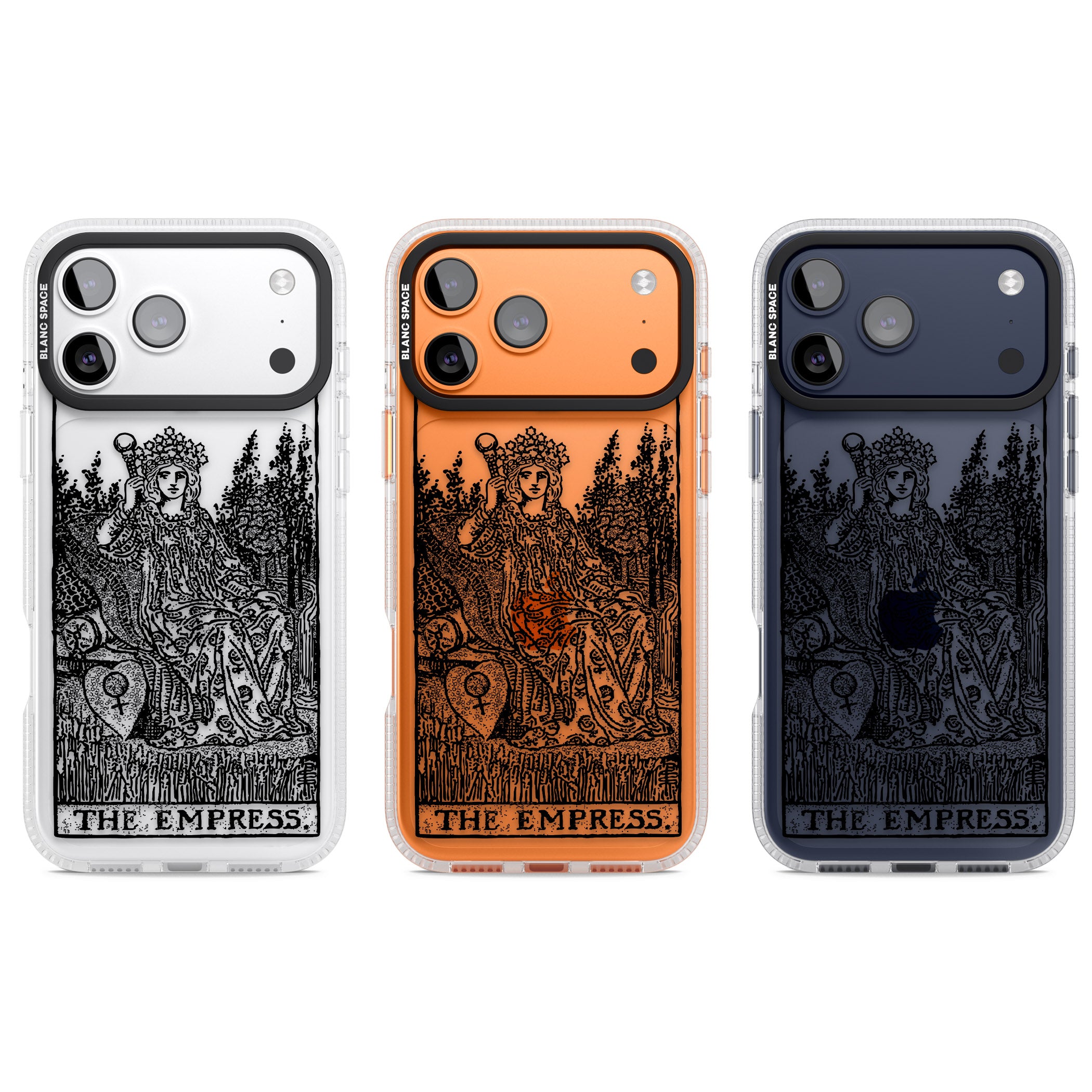 Personalised The Empress Tarot Card (Clear) iPhone 17 Pro Impact Air Clear Phone Case APT Impact Protection