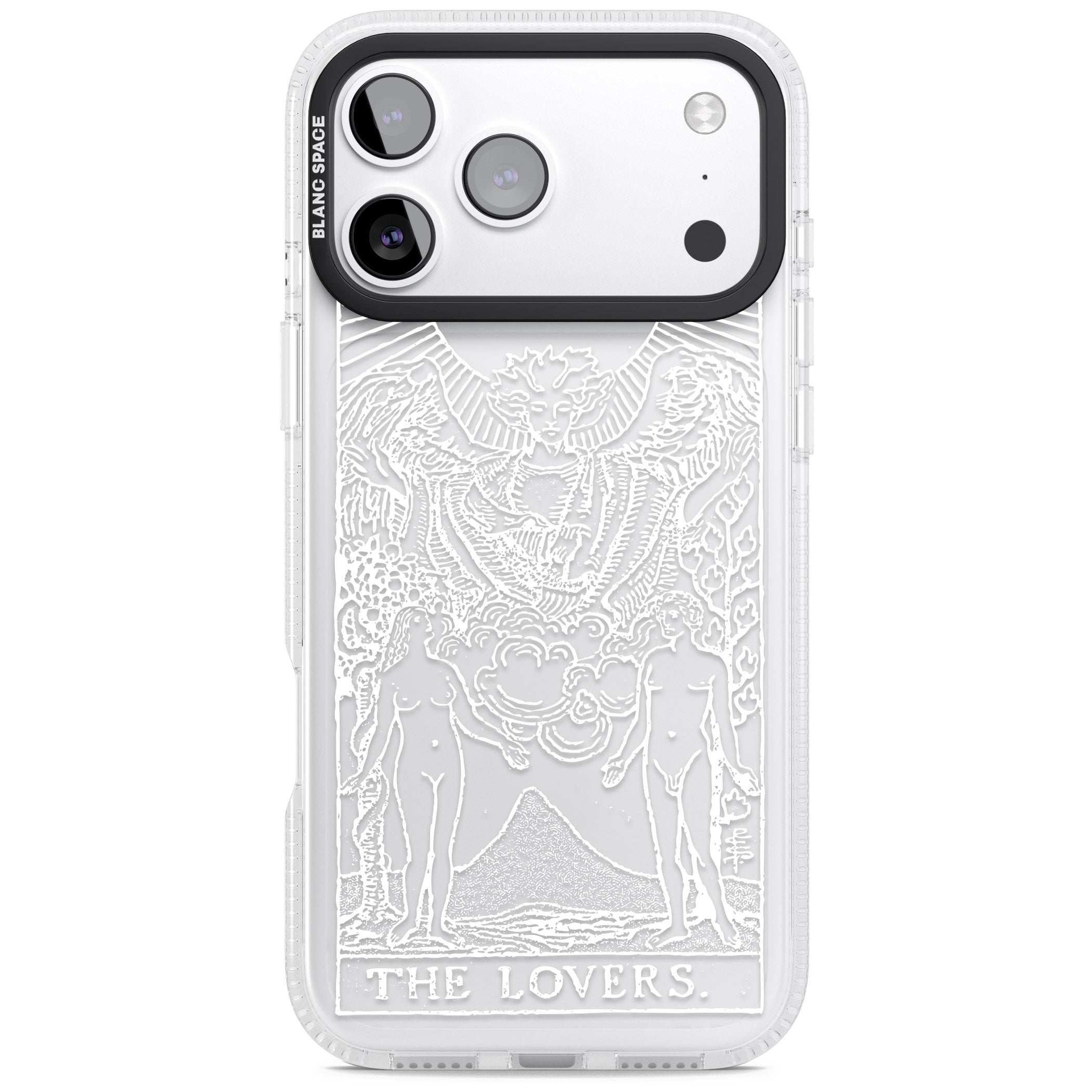 Personalised The Lovers Tarot Card (White) iPhone 17 Pro Impact Air Clear Phone Case