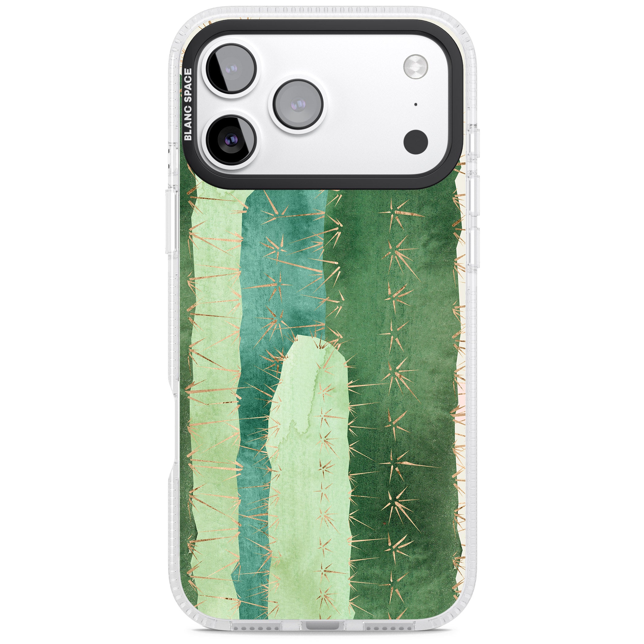 Large Cacti iPhone 17 Pro Impact Air Clear Phone Case