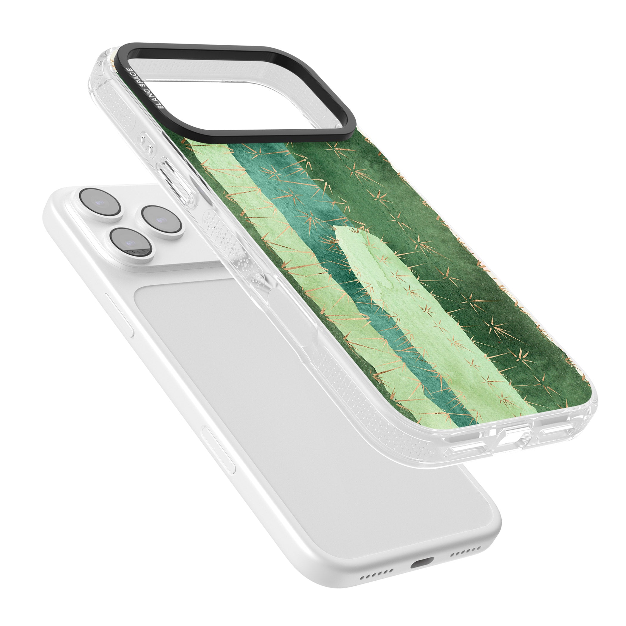 Large Cacti iPhone 17 Pro Impact Air Clear Phone Case Colours