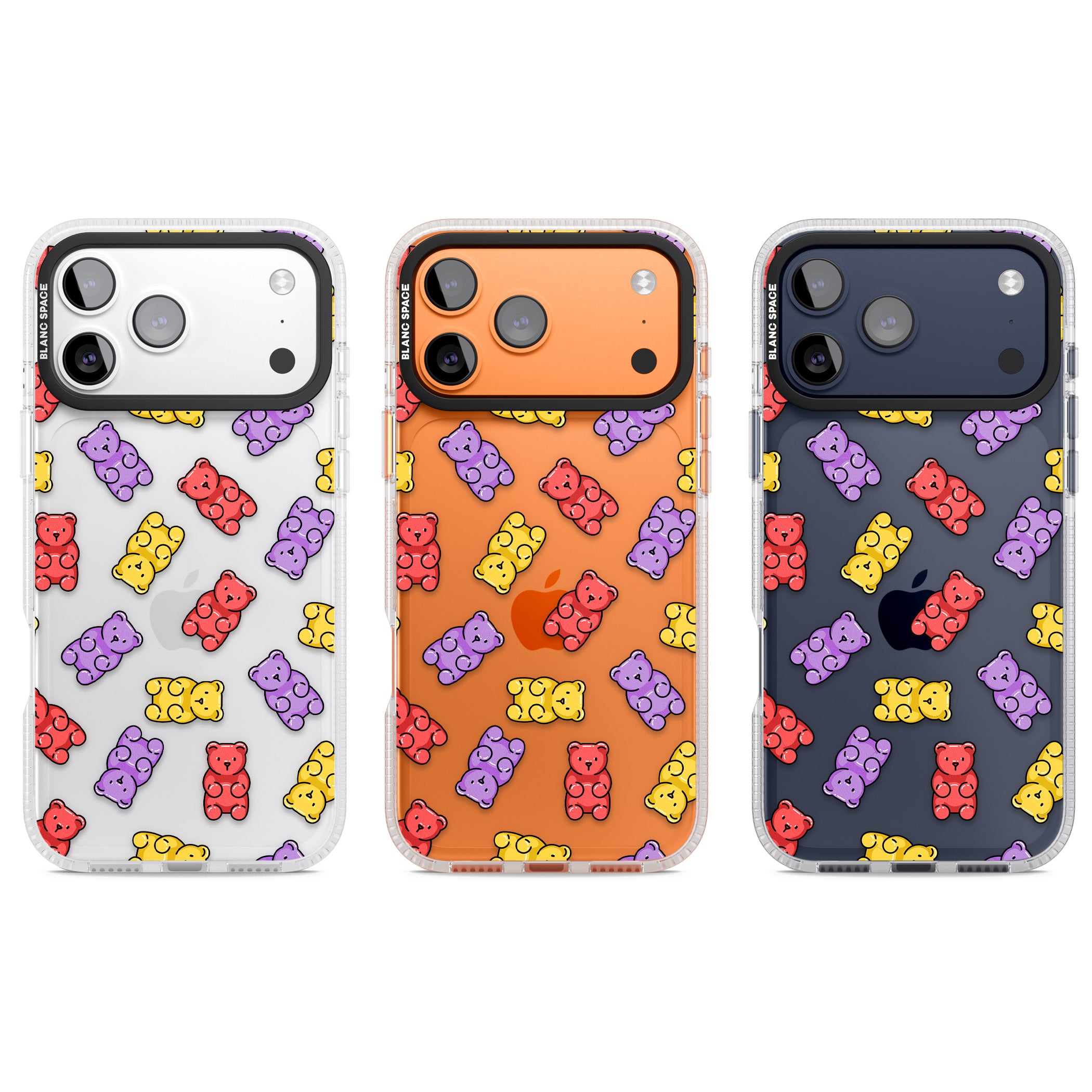 Gummy Bear Pattern iPhone 17 Pro Impact Air Clear Phone Case APT Impact Protection