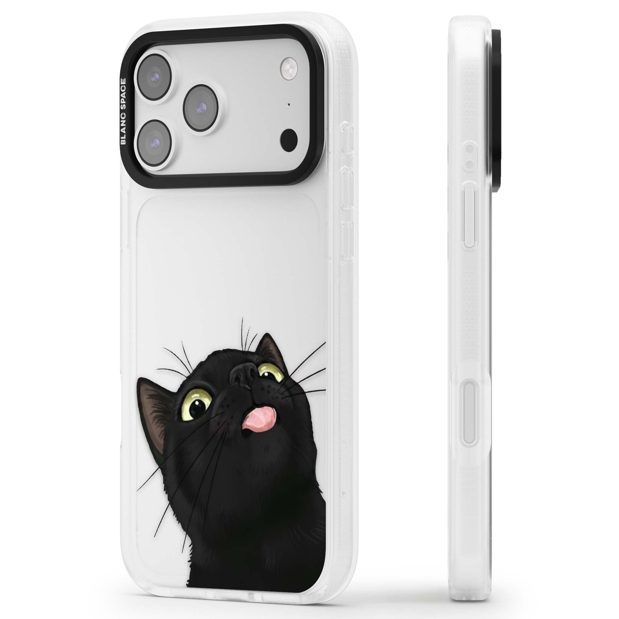 Black Cat Energy for her iPhone case | Clear Case Impact Air case for iPhone 17 Pro, iPhone 17 Pro Max