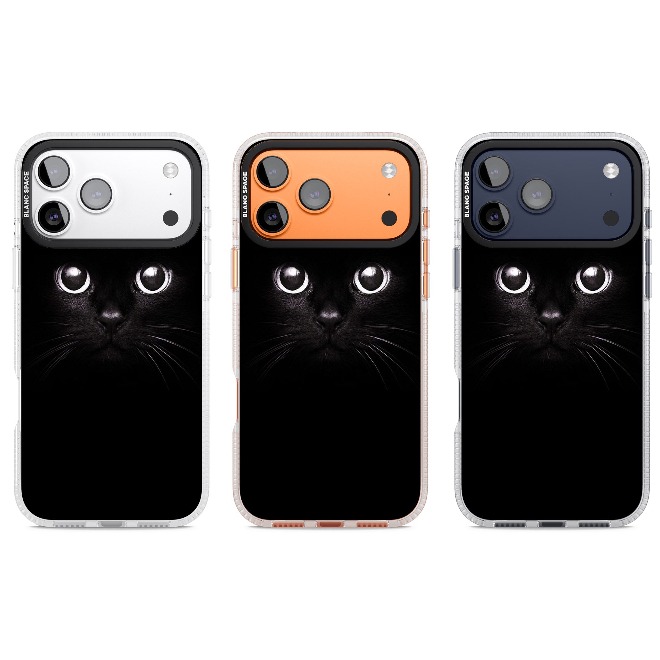 Black Cat iPhone 17 Pro Impact Air Clear Phone Case APT Impact Protection
