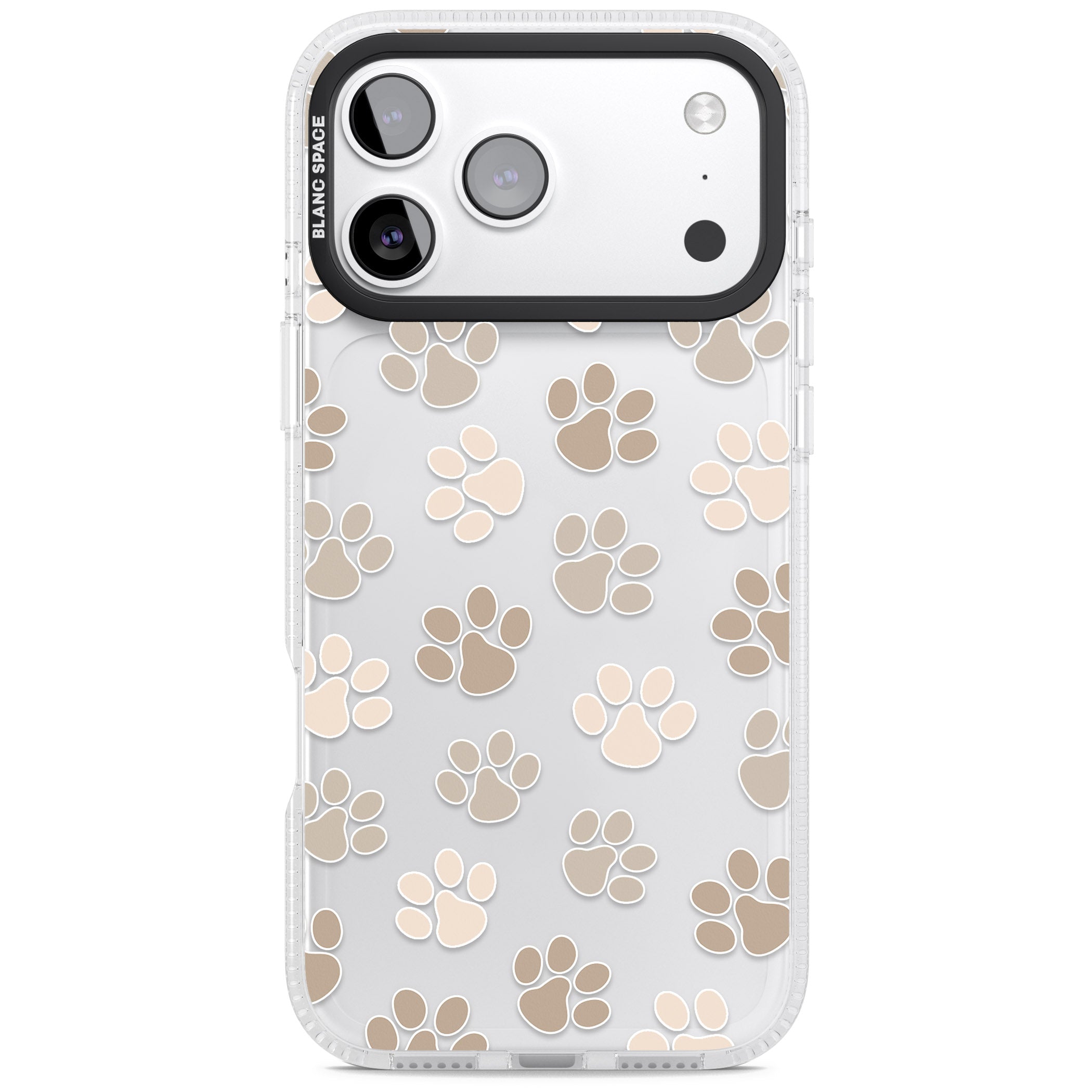 Paw Prints iPhone 17 Pro Impact Air Clear Phone Case