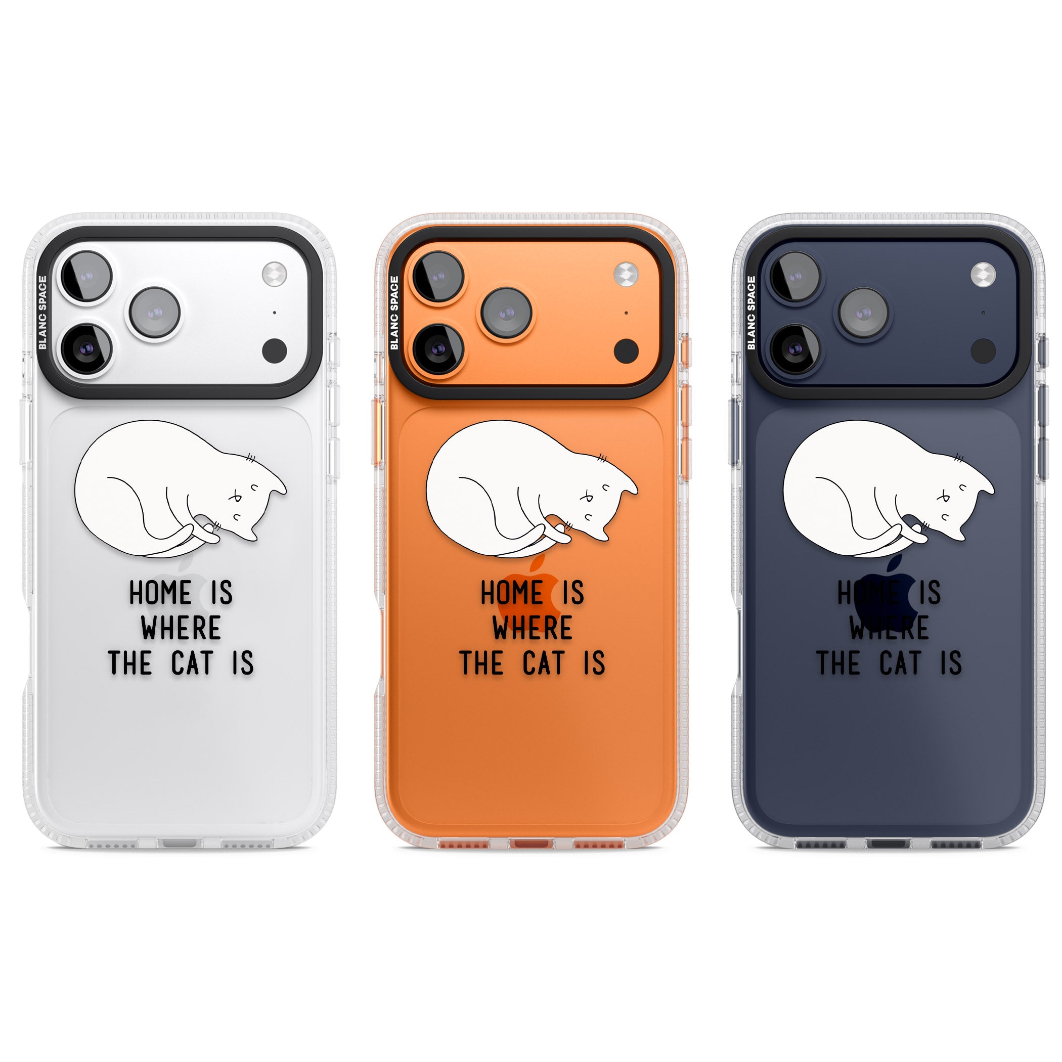 Home Is Where The Cat Is iPhone 17 Pro Impact Air Clear Phone Case APT Impact Protection