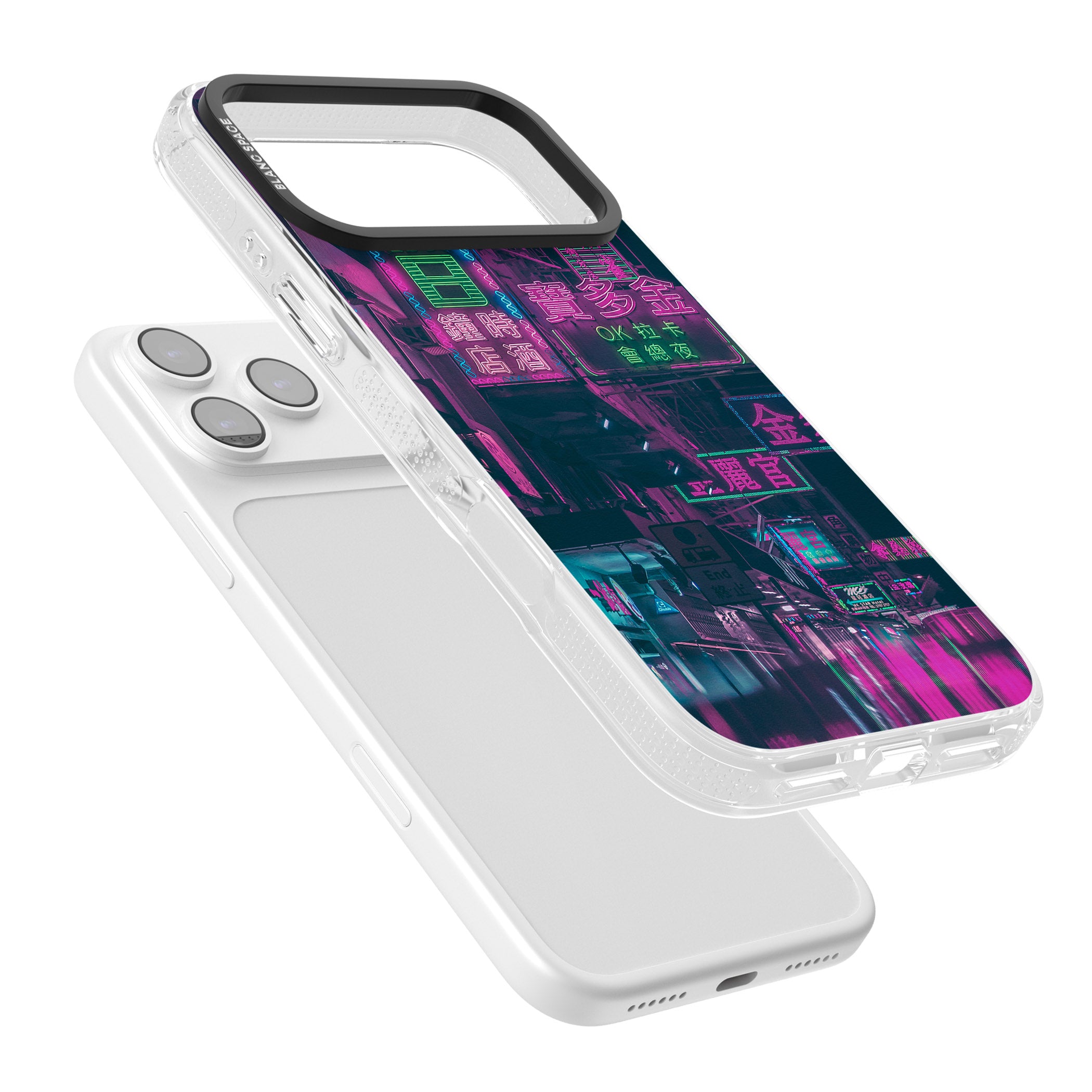 Neon Night Strip iPhone 17 Pro Impact Air Clear Phone Case Colours