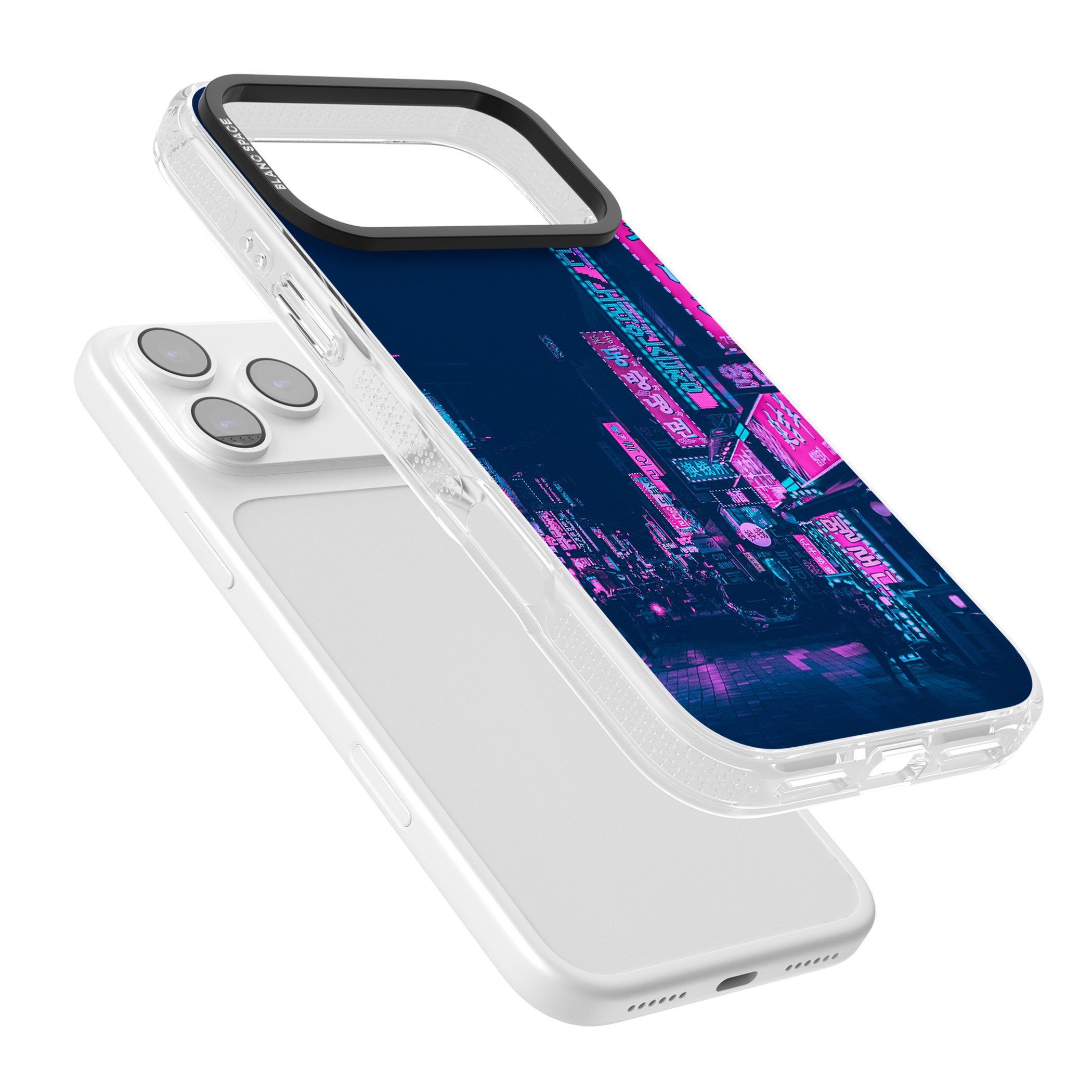 Neon Nights iPhone 17 Pro Impact Air Clear Phone Case Colours