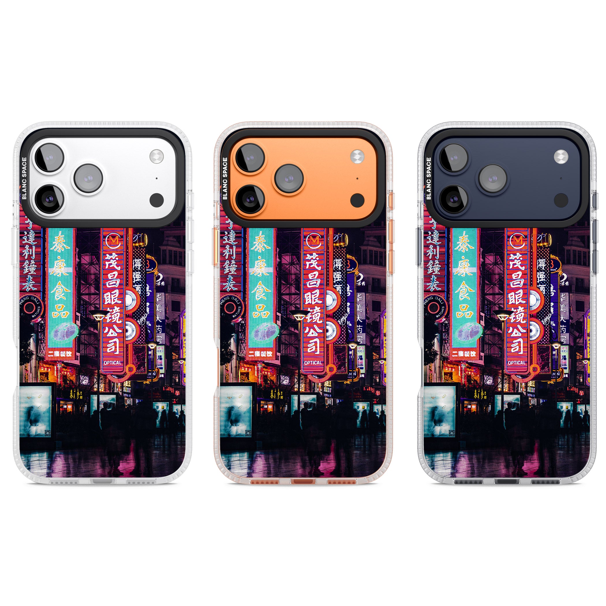 Neon Streets iPhone 17 Pro Impact Air Clear Phone Case APT Impact Protection