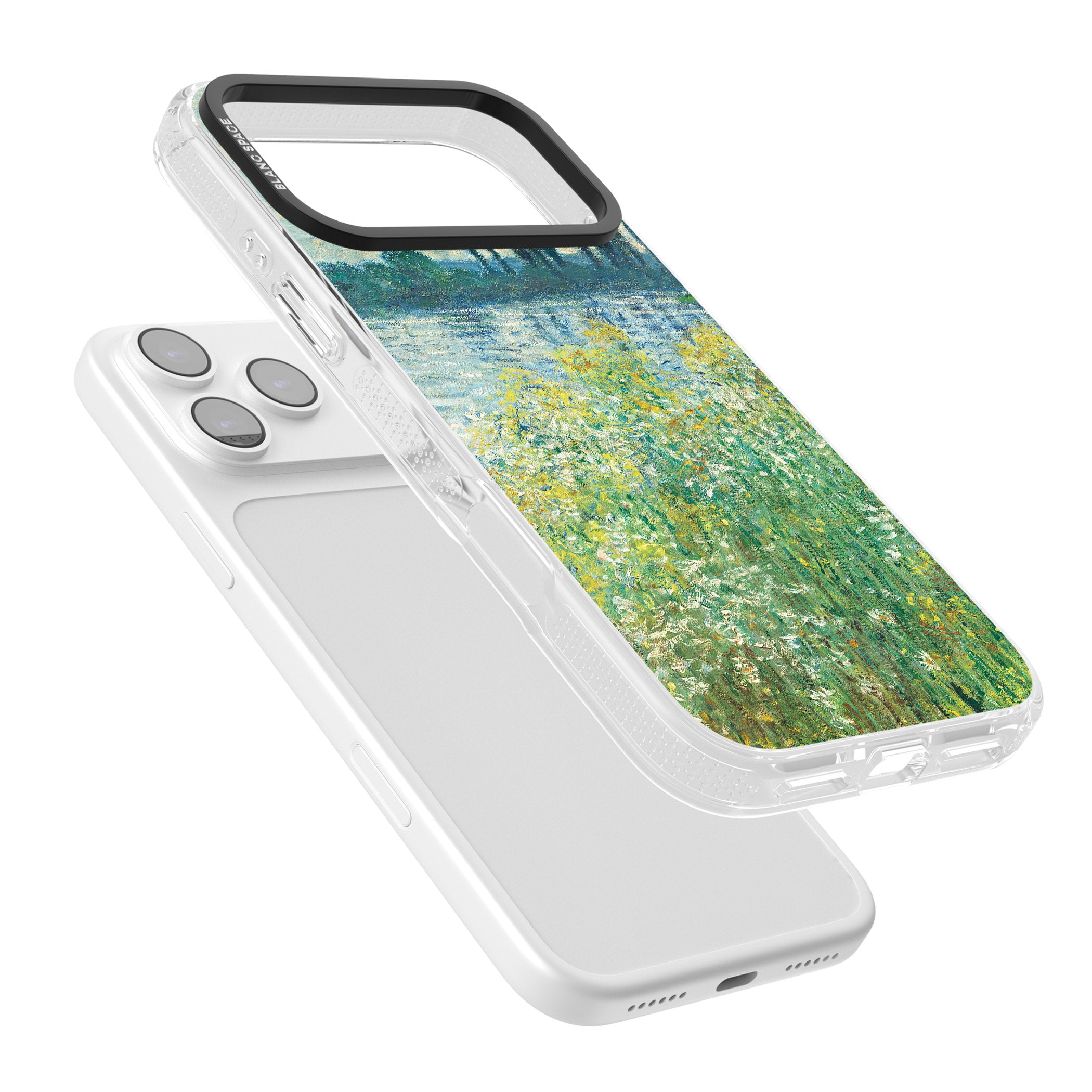 Banks Of The Seine By Claude Monet iPhone 17 Pro Impact Air Clear Phone Case Colours