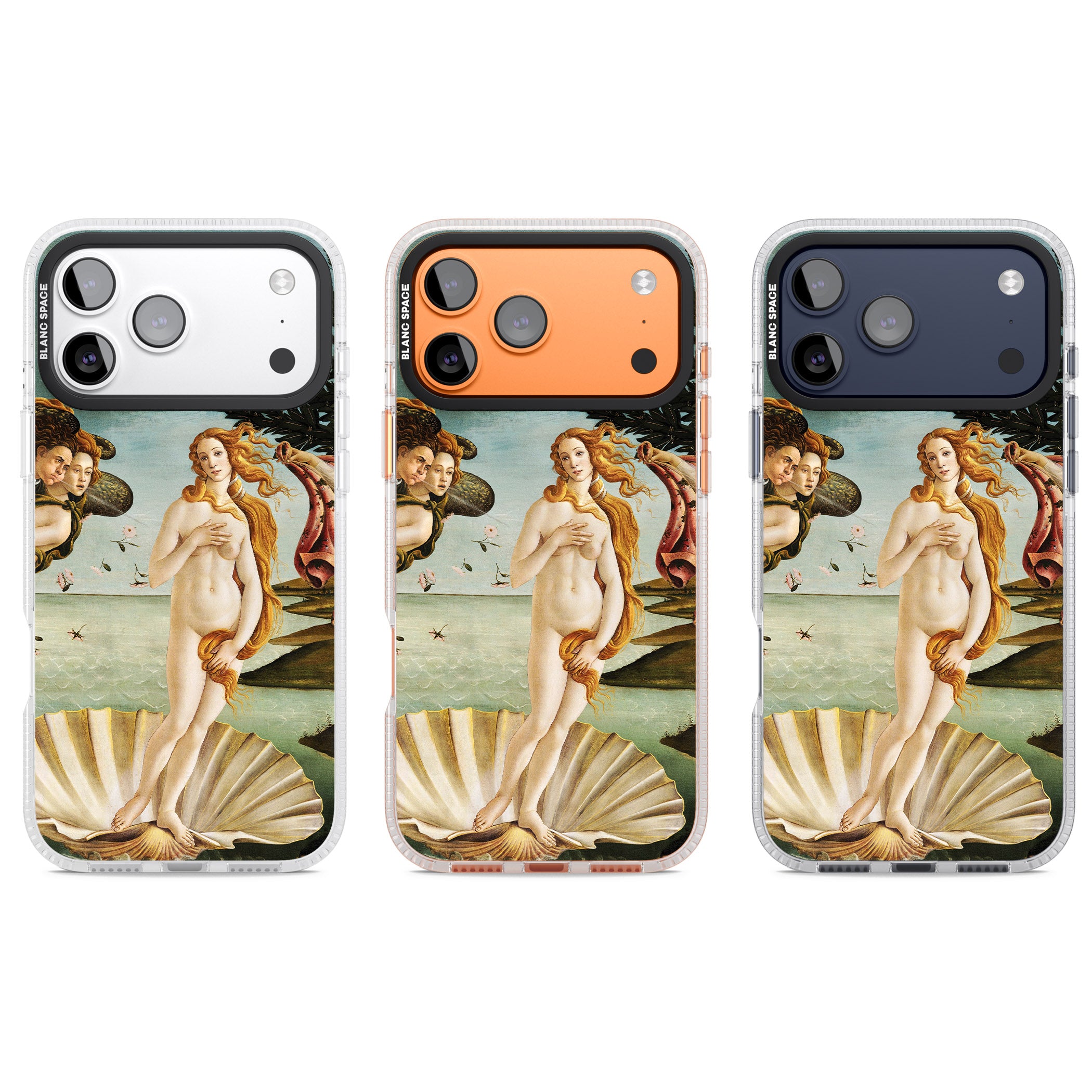 The Birth of Venus - Sandro Botticelli iPhone 17 Pro Impact Air Clear Phone Case APT Impact Protection