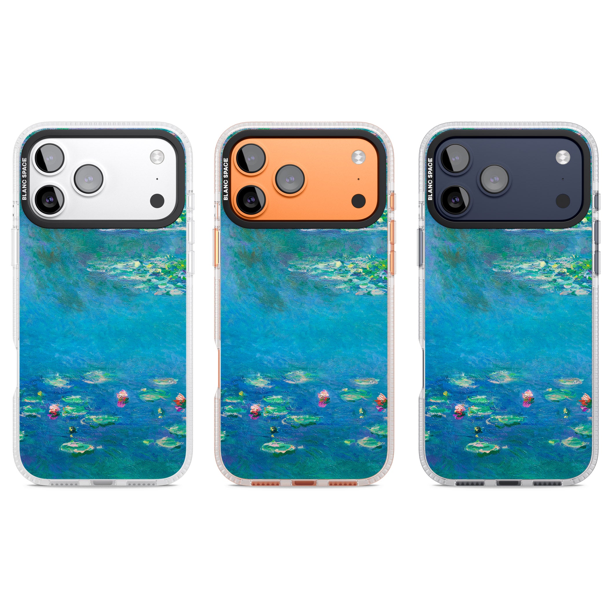 Water Lilies iPhone 17 Pro Impact Air Clear Phone Case APT Impact Protection